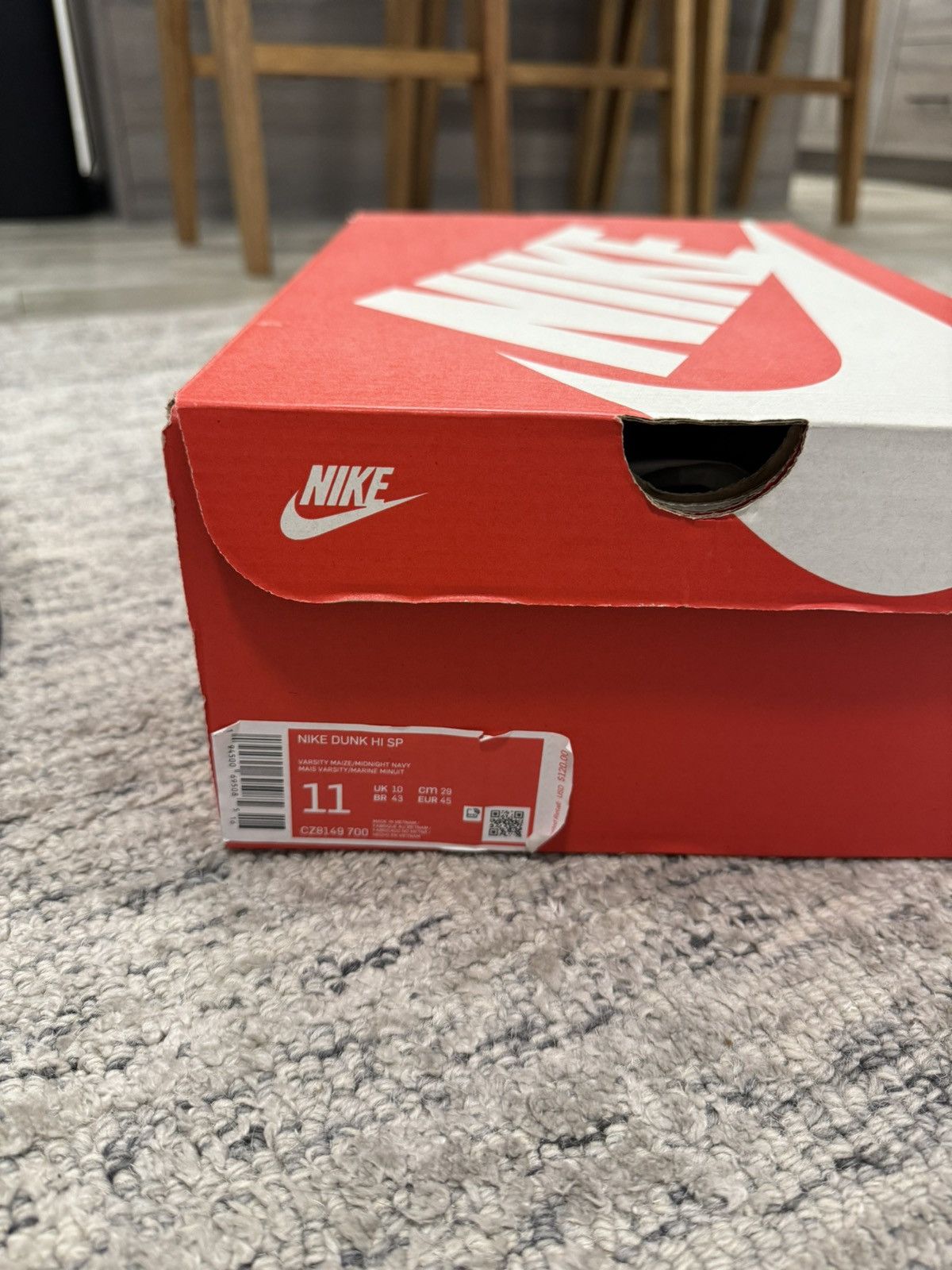 Nike Nike dunk high Michigan Size US 11 / EU 44 - 6 Thumbnail