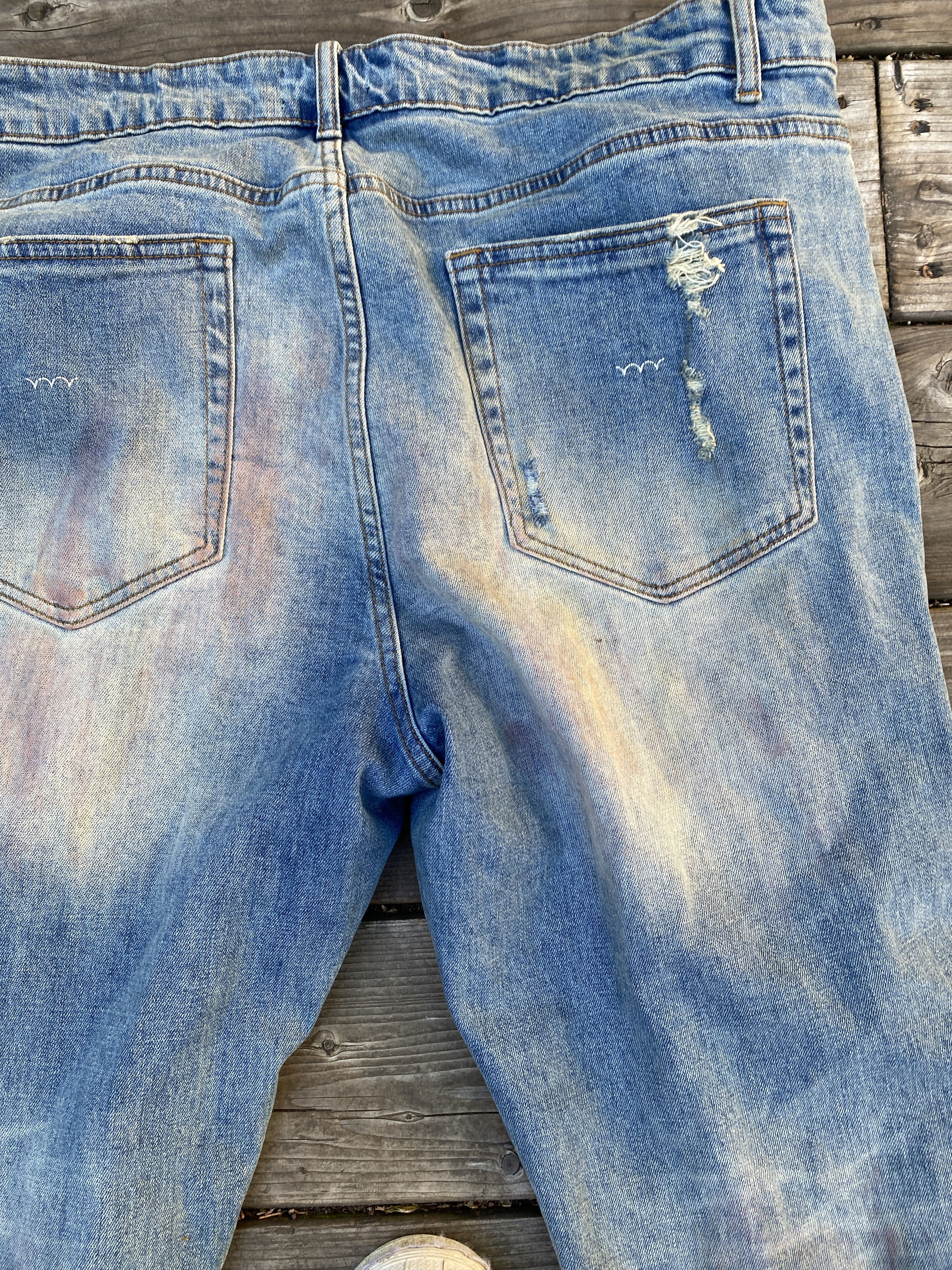 Bluecarats Japanese Denim Designer Jeans Size 34 Blue