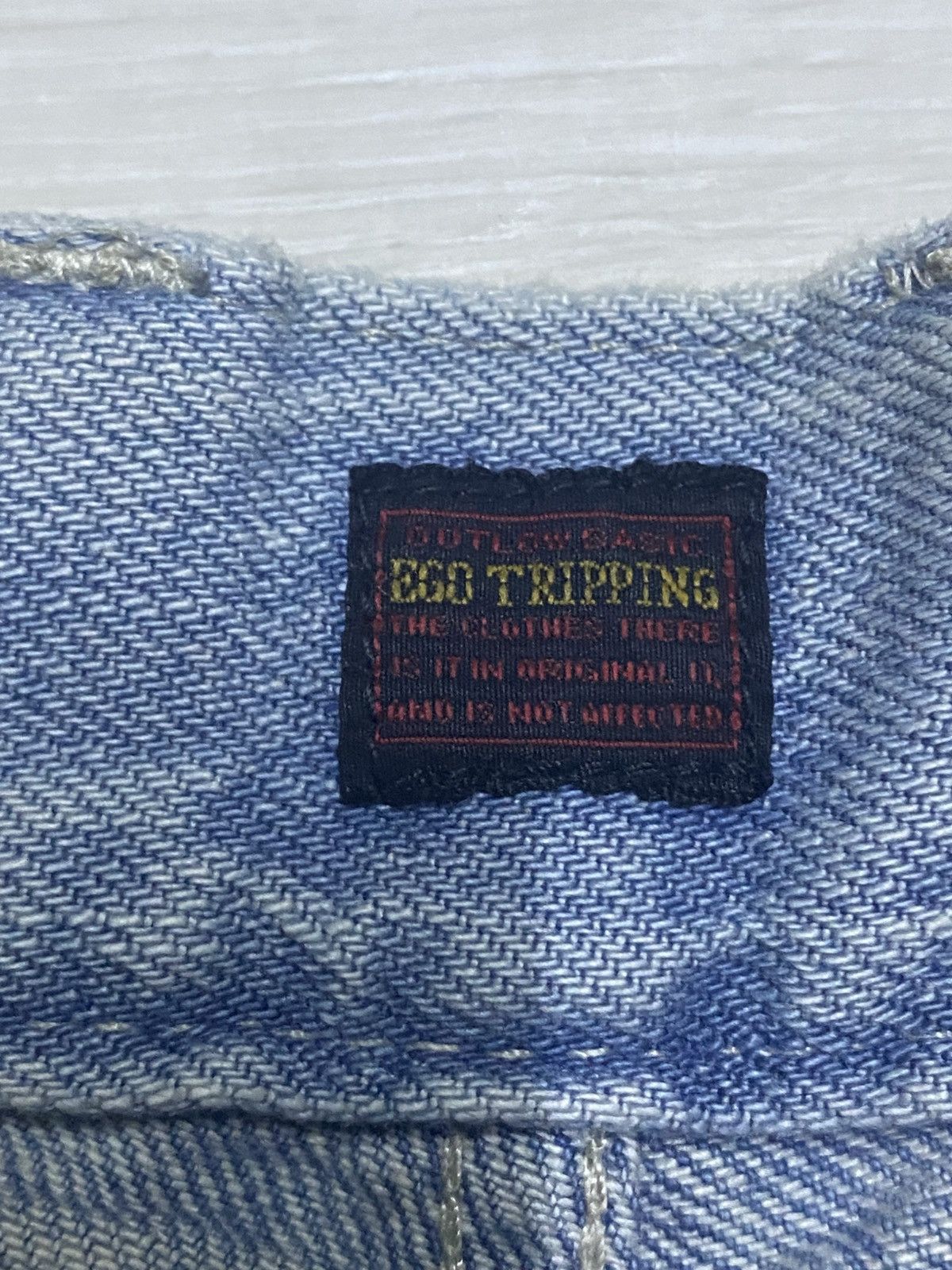 Japanese Brand Vintage Ego Tripping Light Wash Money Money Print Jeans Size US 30 / EU 46 - 16 Thumbnail