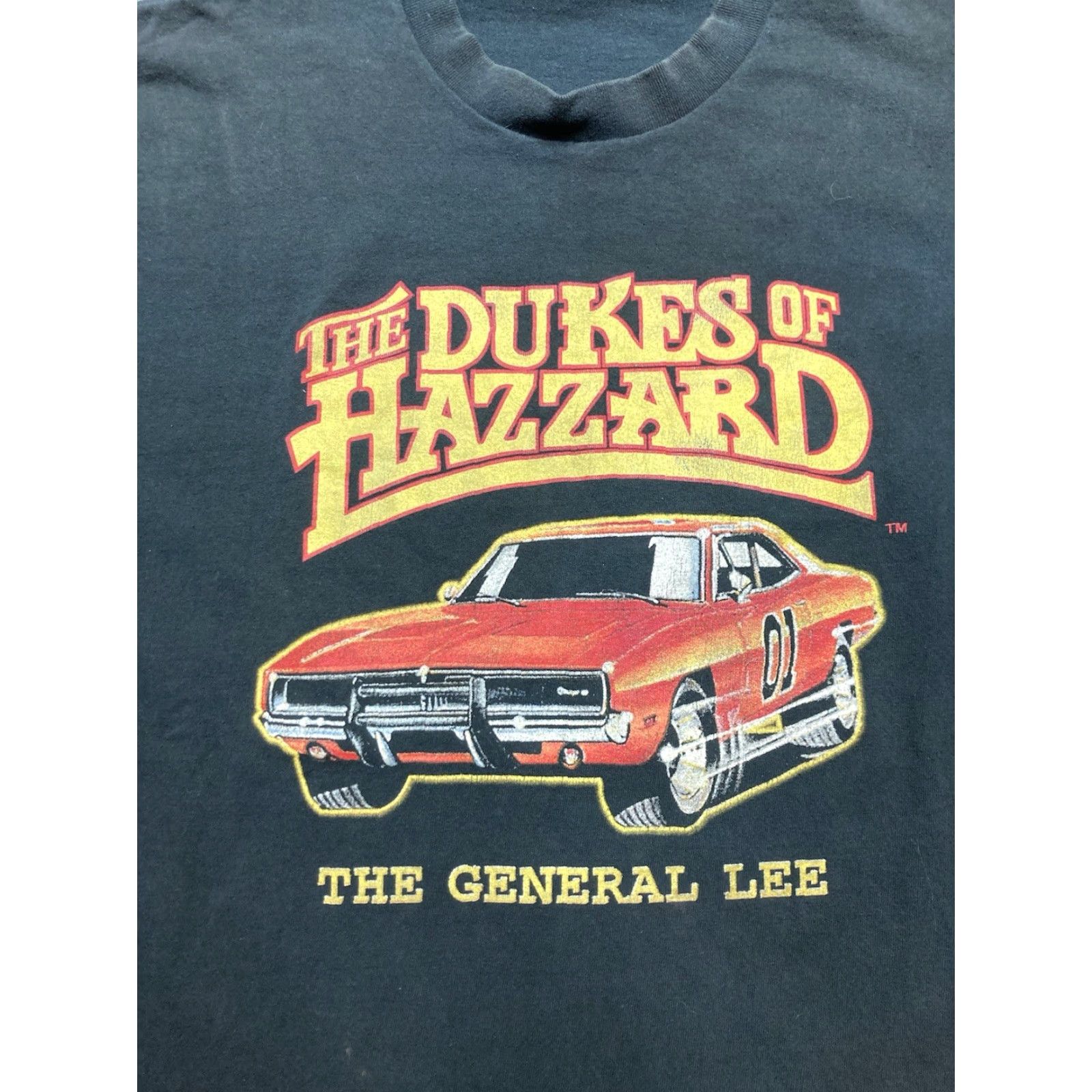 Lee VINTAGE 90s graphic T-Shirt DukeS of Hazzard General Lee TV Movie Promo XL Mens Black Size US XL / EU 56 / 4 - 2 Thumbnail