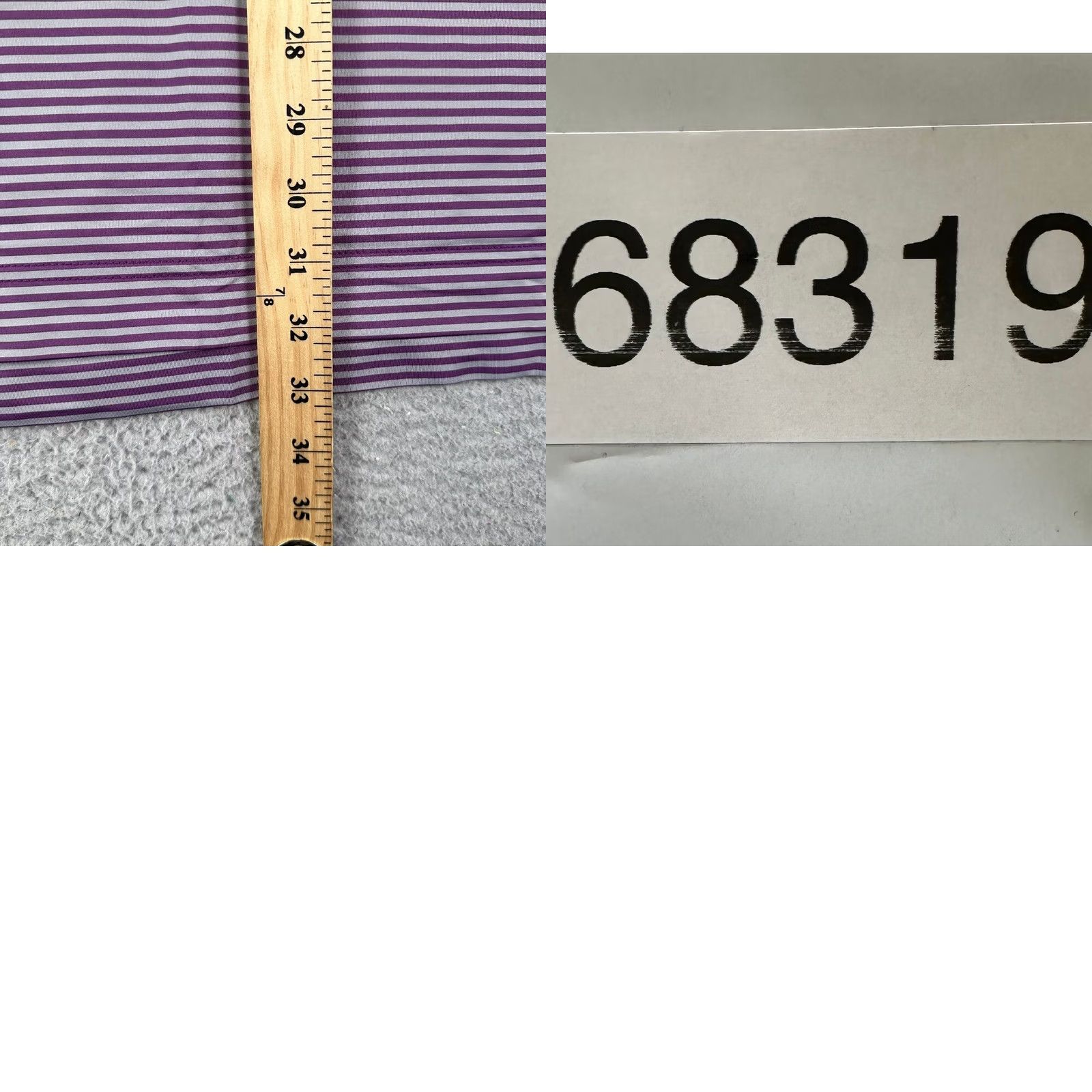 Footjoy FootJoy Shirt Mens XL Gray Golf Polo Adult Purple Grey Candy Striped Stretch Rugby Size US XL / EU 56 / 4 - 8 Thumbnail