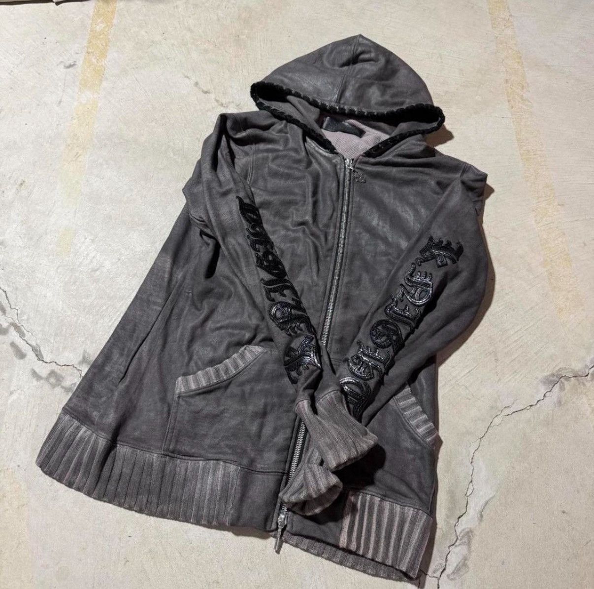 Jaded by Knight Jaded by Knight leather cross patch hoodie Size US XXL / EU 58 / 5 - 2 Thumbnail