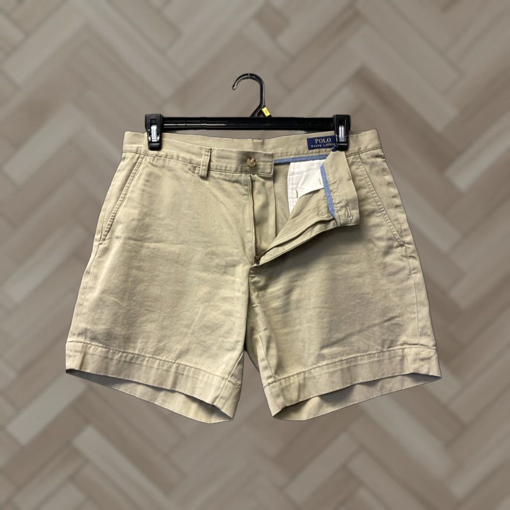 Ralph Lauren POLYRALPH LAUREN Chino Shorts 33 Khaki Regular Fit Men’s Size US XS / EU 42 / 0 - 1 Thumbnail