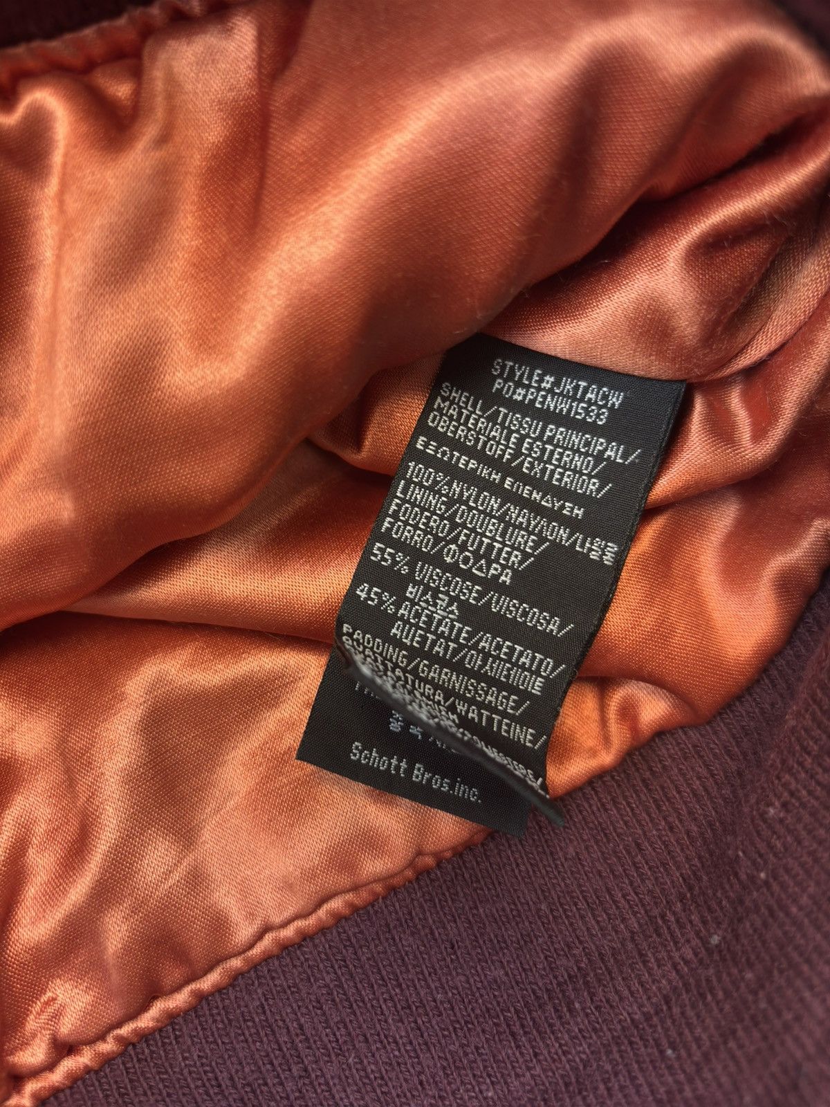 Schott × Vintage Vintage Schott NYC American College Bomber Jacket Official Size M / US 6-8 / IT 42-44 - 4 Thumbnail