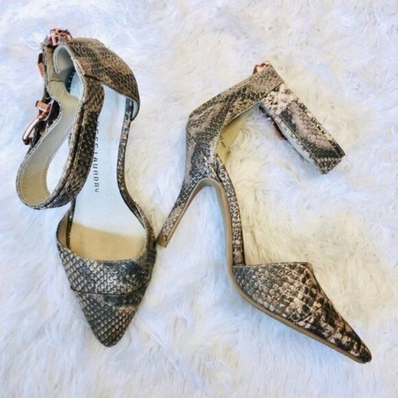 Chinese Laundry Chinese Laundry Heels 6.5 D’Orsay 4” Solitaire Snake Cocktai Size US 6.5 / IT 36.5 - 1 Thumbnail