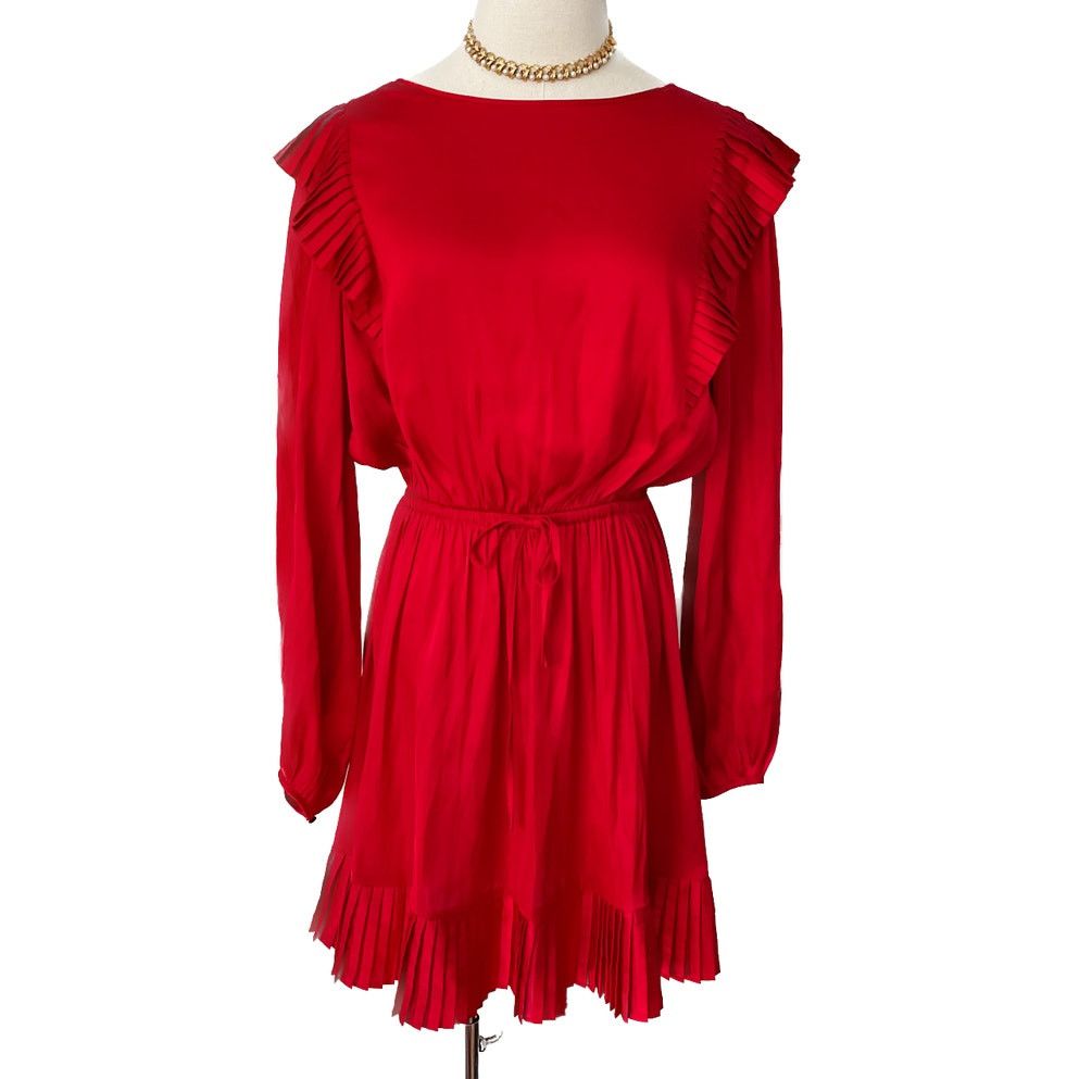 The Kooples The Kooples “Short red dress” pleated ruffle mini dress M Size M / US 6-8 / IT 42-44 - 5 Thumbnail