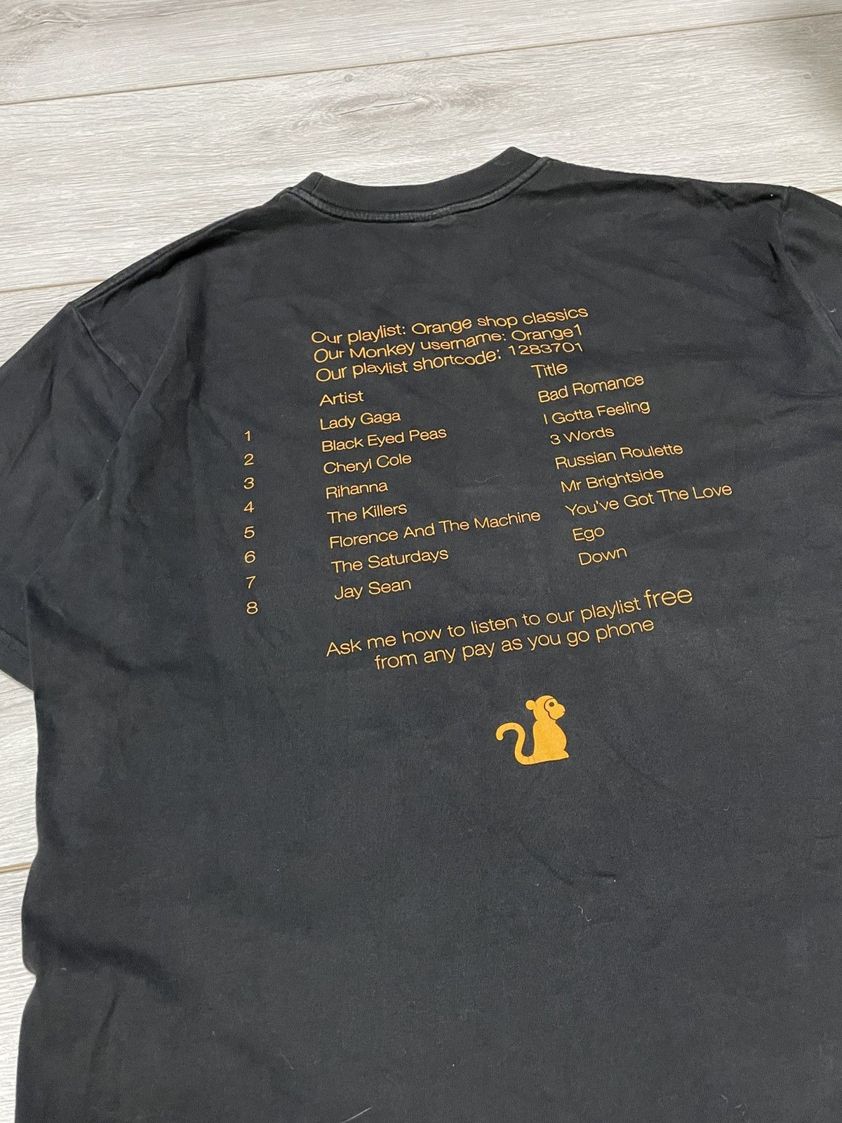 Jerzees Lady Gaga Jerzees face orange playlist tour tee t-shirt Size US M / EU 48-50 / 2 - 5 Thumbnail
