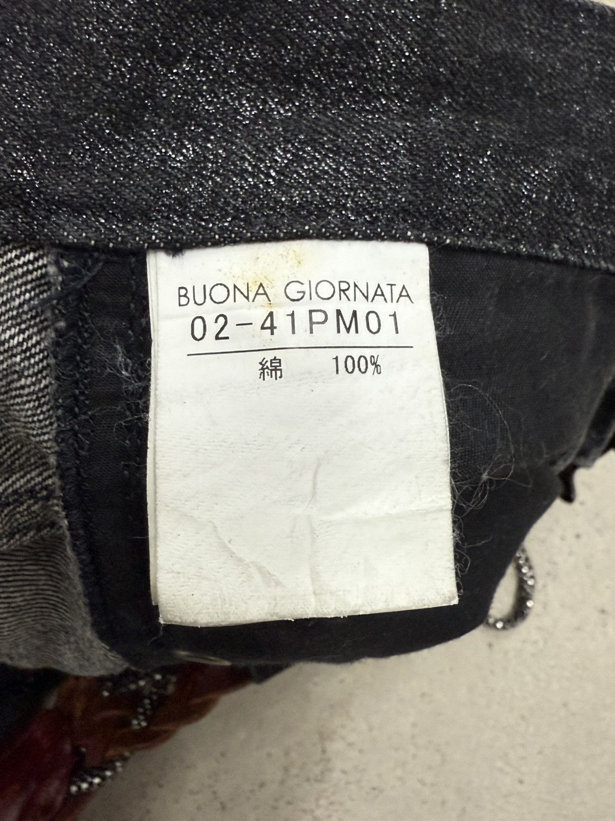 If Six Was Nine Buona Giornata Black Coated Shine Loose Straight Jeans Size US 30 / EU 46 - 22 Thumbnail