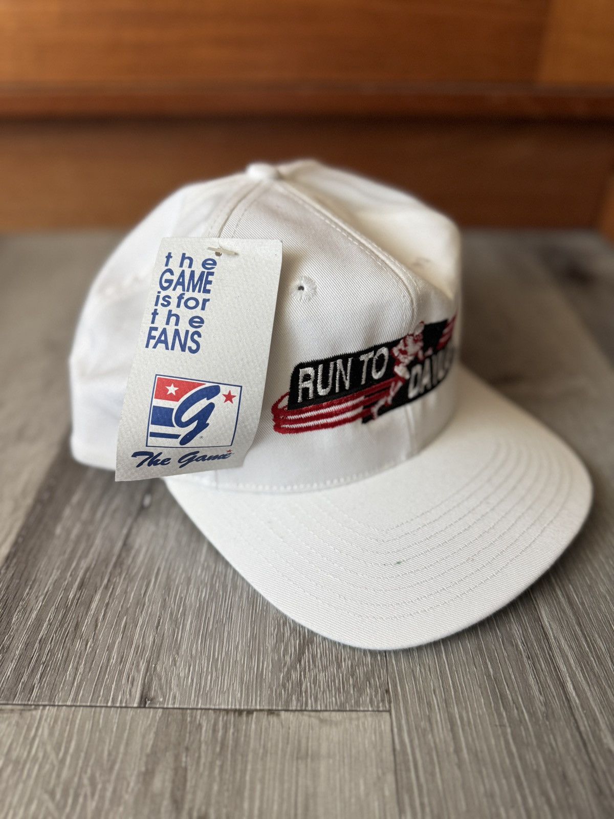 NFL Vintage 90s NFL Game Run To Daylight Football Snap Back Hat Size ONE SIZE - 2 Thumbnail