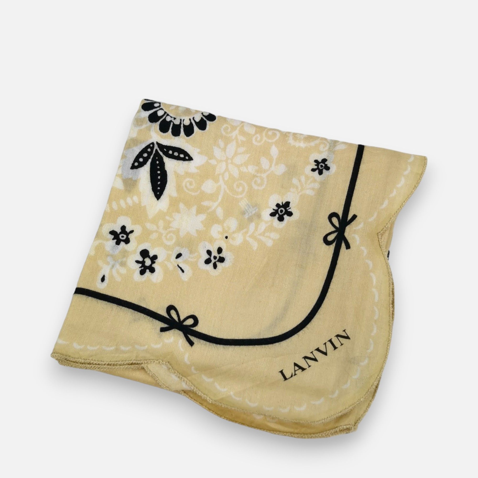 Lanvin × Vintage Vintage Lanvin Handkerchief Neckerchief Bandana Size ONE SIZE - 4 Thumbnail