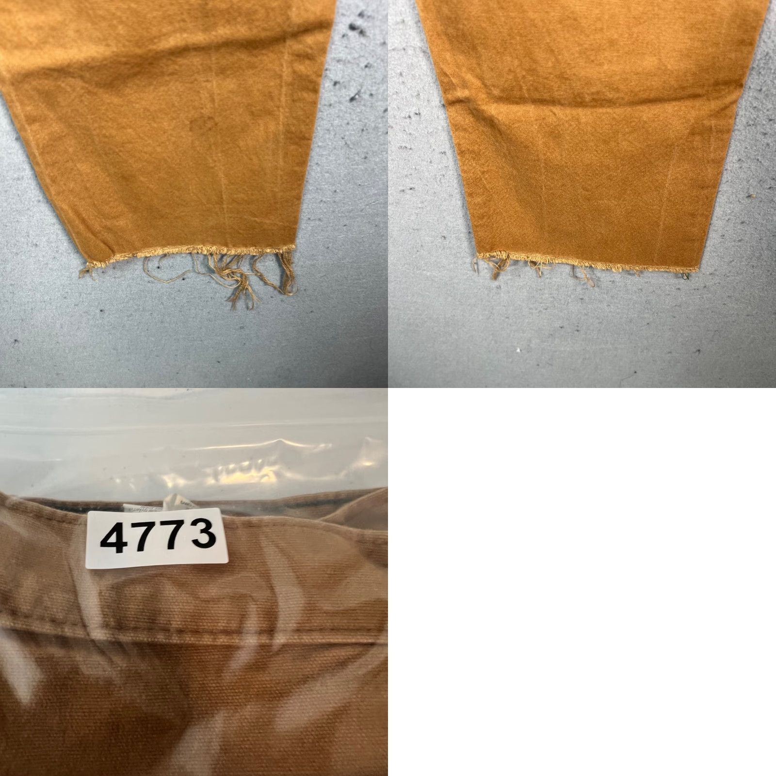 Dickies Dickies x Jameson Mens Pants Carpenter 33 x 25 Tan Brown Distressed Hem Workwear Canvas Cotton Straight Inseam 25in Mens Size US 33 - 10 Thumbnail