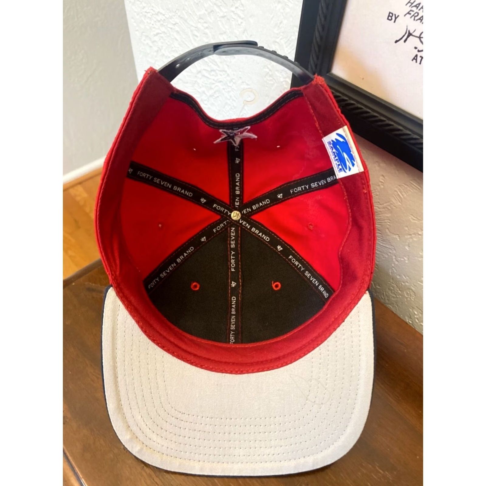 47 ’47 Republic Of Texas SnapBack Red White and Blue Rangers Baseball Hat Unisex Adults Adjustable Size ONE SIZE - 3 Thumbnail