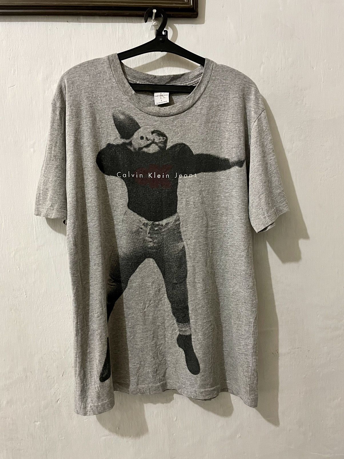 image of Bruce Weber Art Photography Calvin Klein Jeans Shirt Size L in Grey, Men's