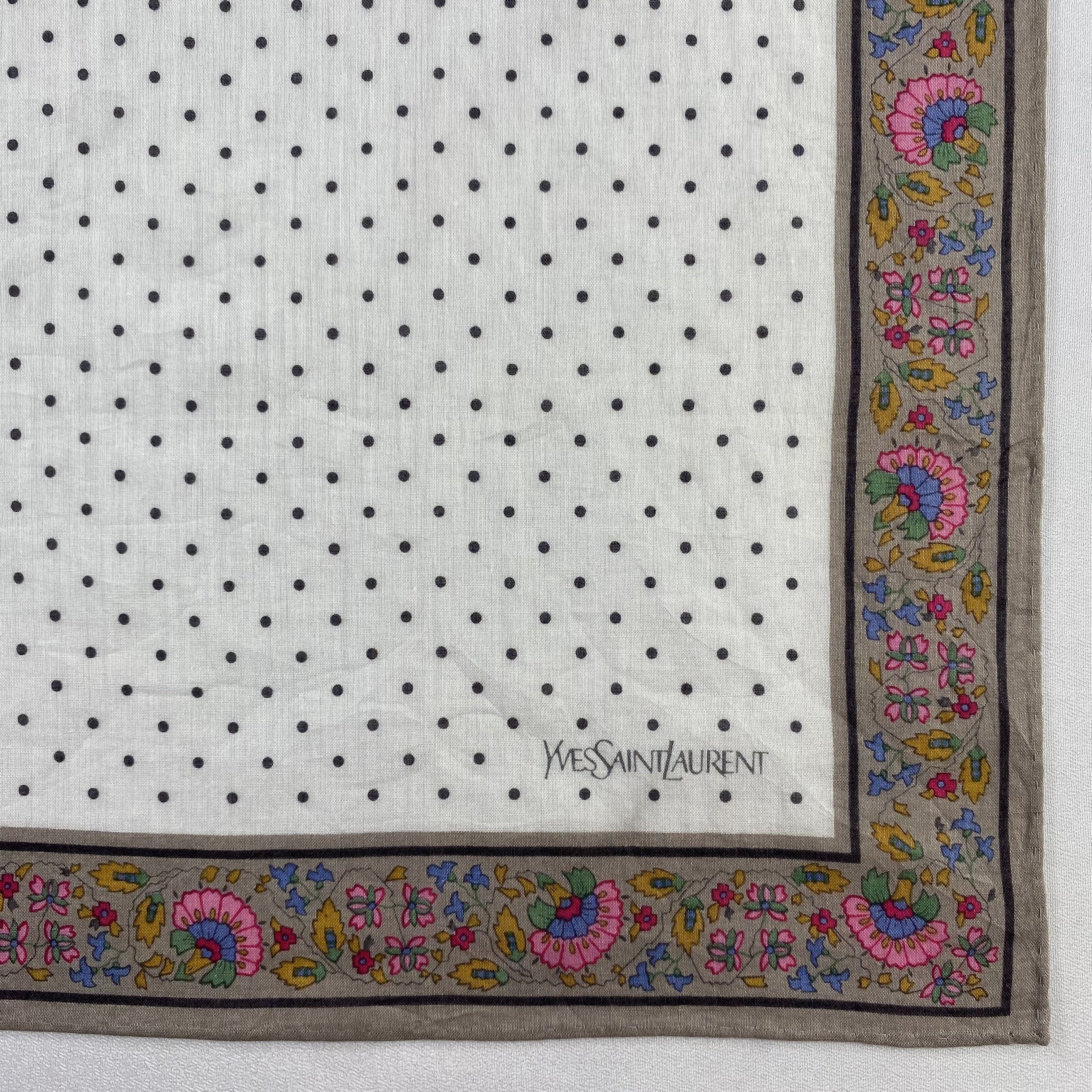 Vintage Yves Saint Laurent Handkerchief / Neckerchief-P1579 Size ONE SIZE - 3 Thumbnail