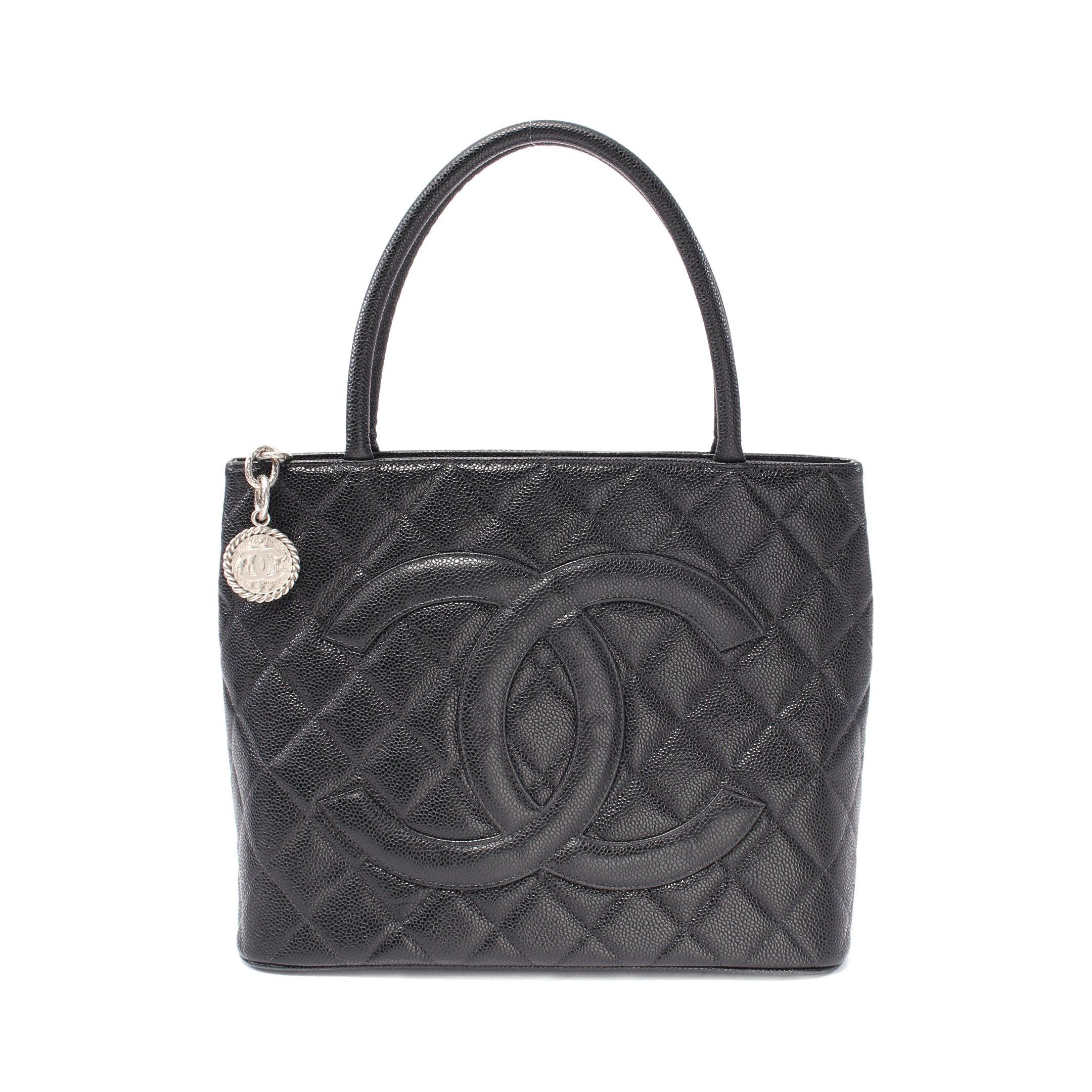 Chanel Chanel Reissue Tote Handbag Bag Caviar Skin Black Silver Hardware Size ONE SIZE - 1 Thumbnail