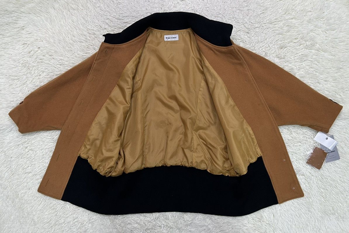 Luciano Barbera Ruciano "Luciano" Wool Batwing Hidden Button Down Jacket Size XL / US 12-14 / IT 48-50 - 4 Thumbnail
