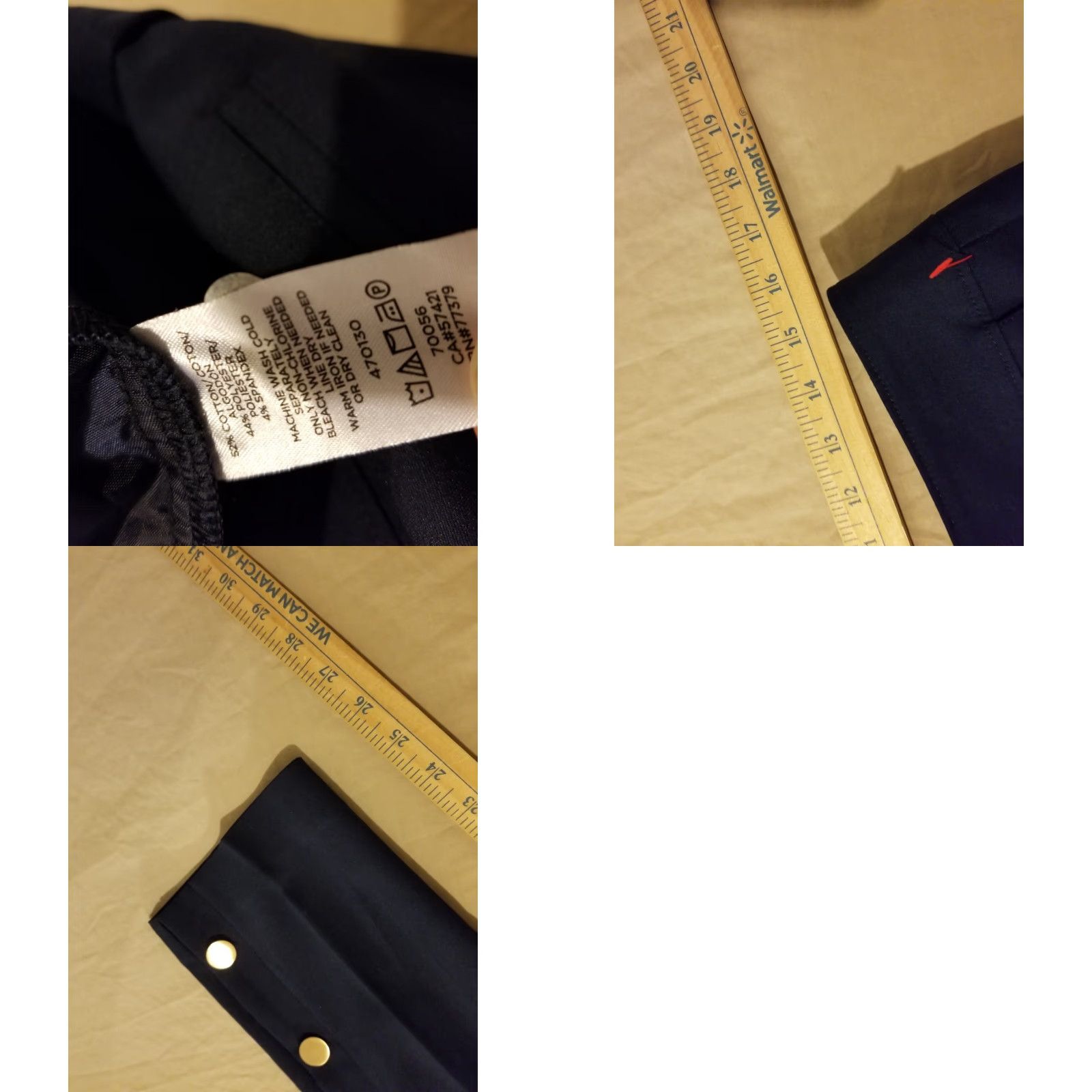 Ann Taylor Ann Taylor Pants Chino Stretch Cotton Blue 4 Women Slacks Dress Pants Size 27" / US 4 / IT 40 - 8 Thumbnail