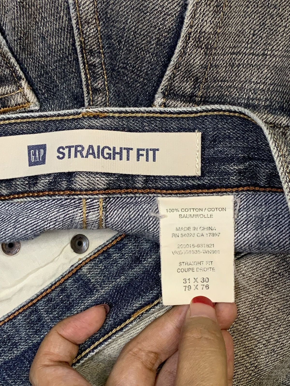 Gap SALES🔥Vintage Gap Rusty Wash Distressed Baggy Jeans Size US 30 / EU 46 - 9 Thumbnail