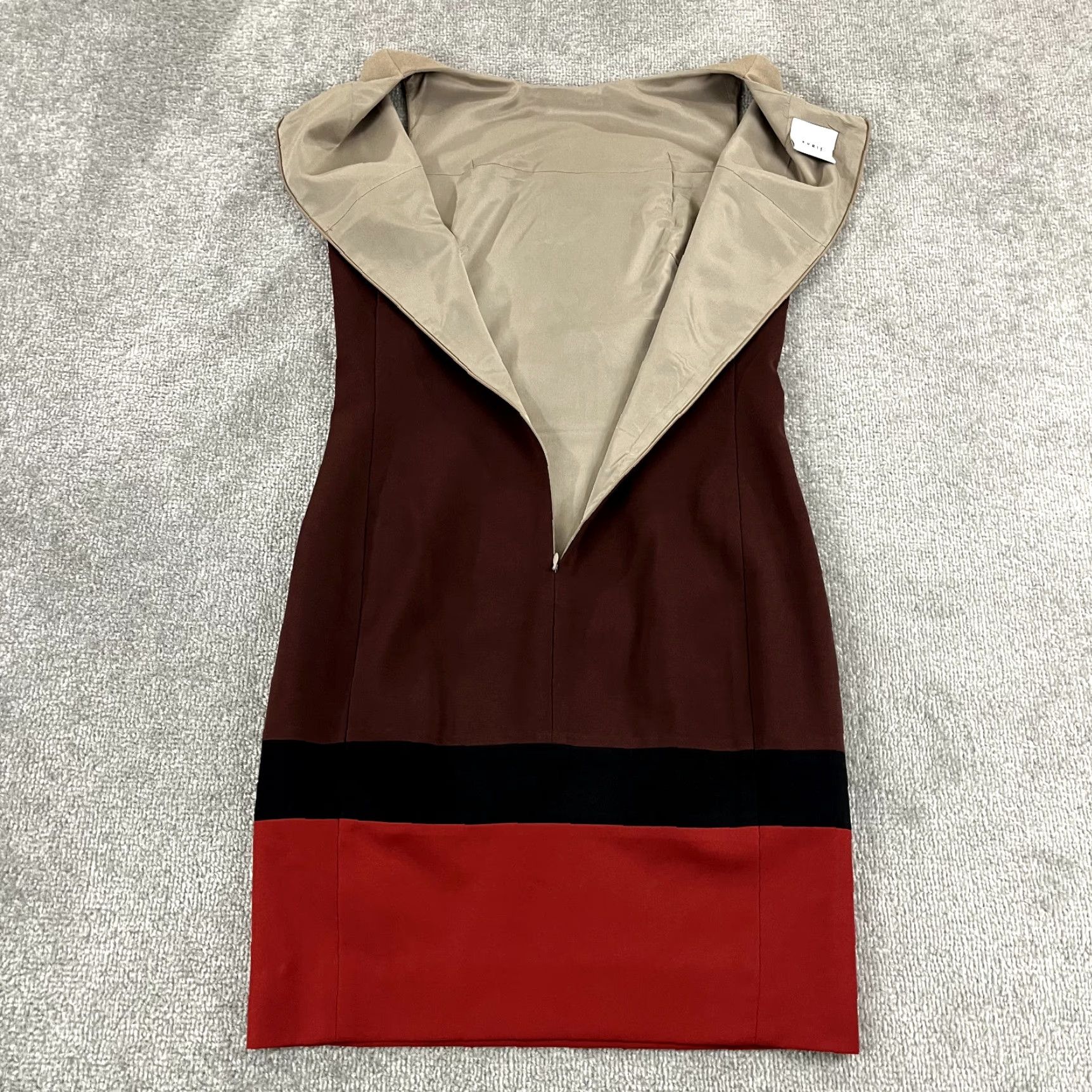 Akris AKRIS PUNTO Dress Womens Size US 6 FR 38 Wool Sheath Color Block Sleeveless Size M / US 6-8 / IT 42-44 - 3 Thumbnail