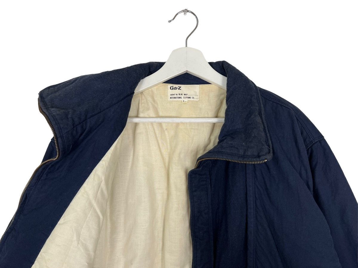 Issey Miyake RARE VINTAGE 80s GA-Z STYLE BLUE WAY CRONICAL BOMBER JACKET Size US L / EU 52-54 / 3 - 10 Thumbnail