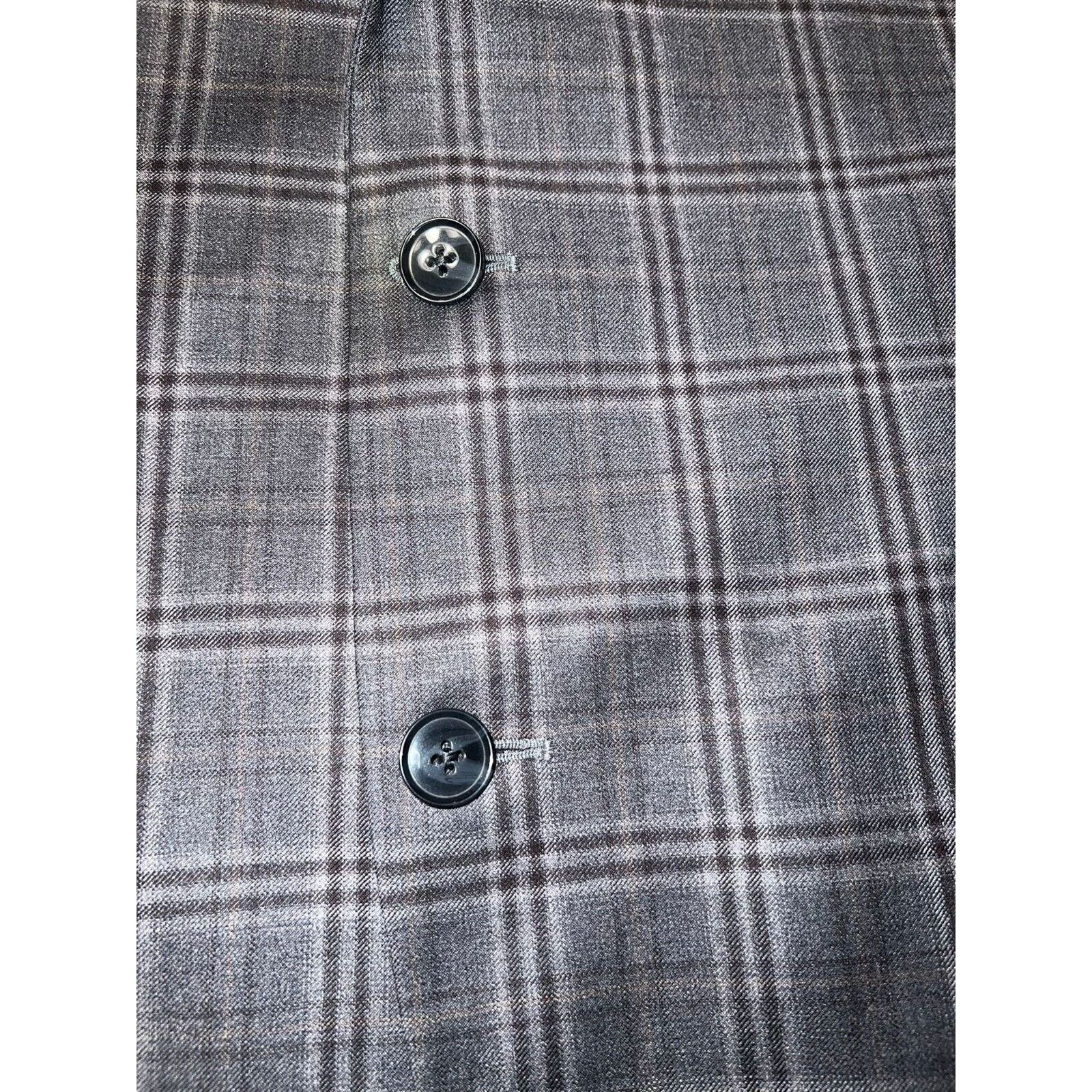 Peter Millar PETER MILLAR BLAZER SIZE 48 R 100% WOOL MADE IN CANADA GRAY Size 48R - 4 Thumbnail