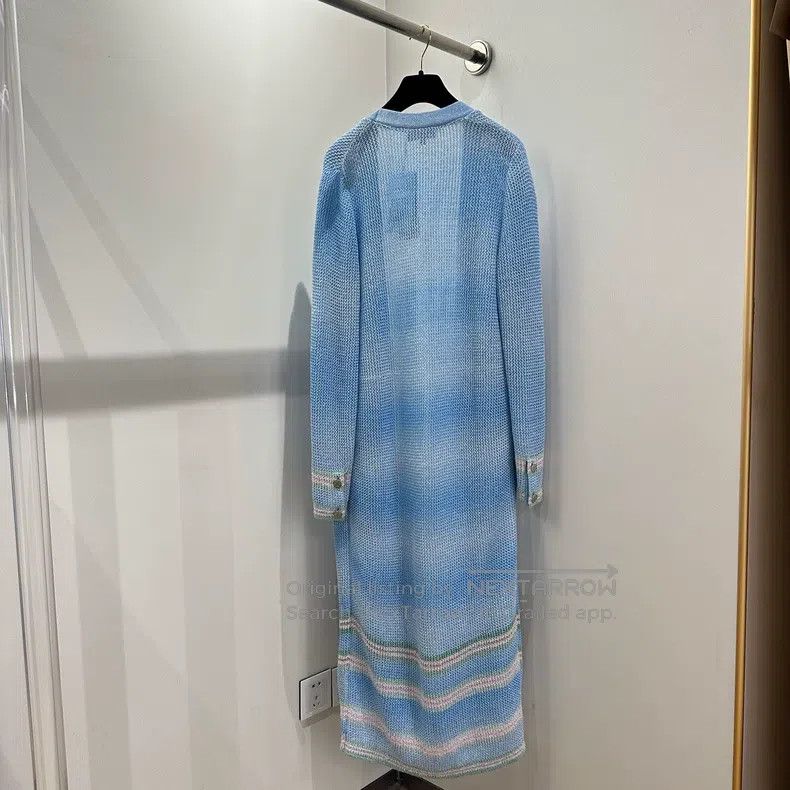 Chanel Chanel 23p gradient long knitted cardigan coat Size XXS / US 00 / IT 34 - 2 Thumbnail