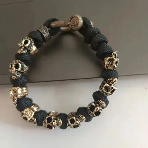 Other Adjustable Gothic Skull Bracelets Size ONE SIZE - 2 Thumbnail