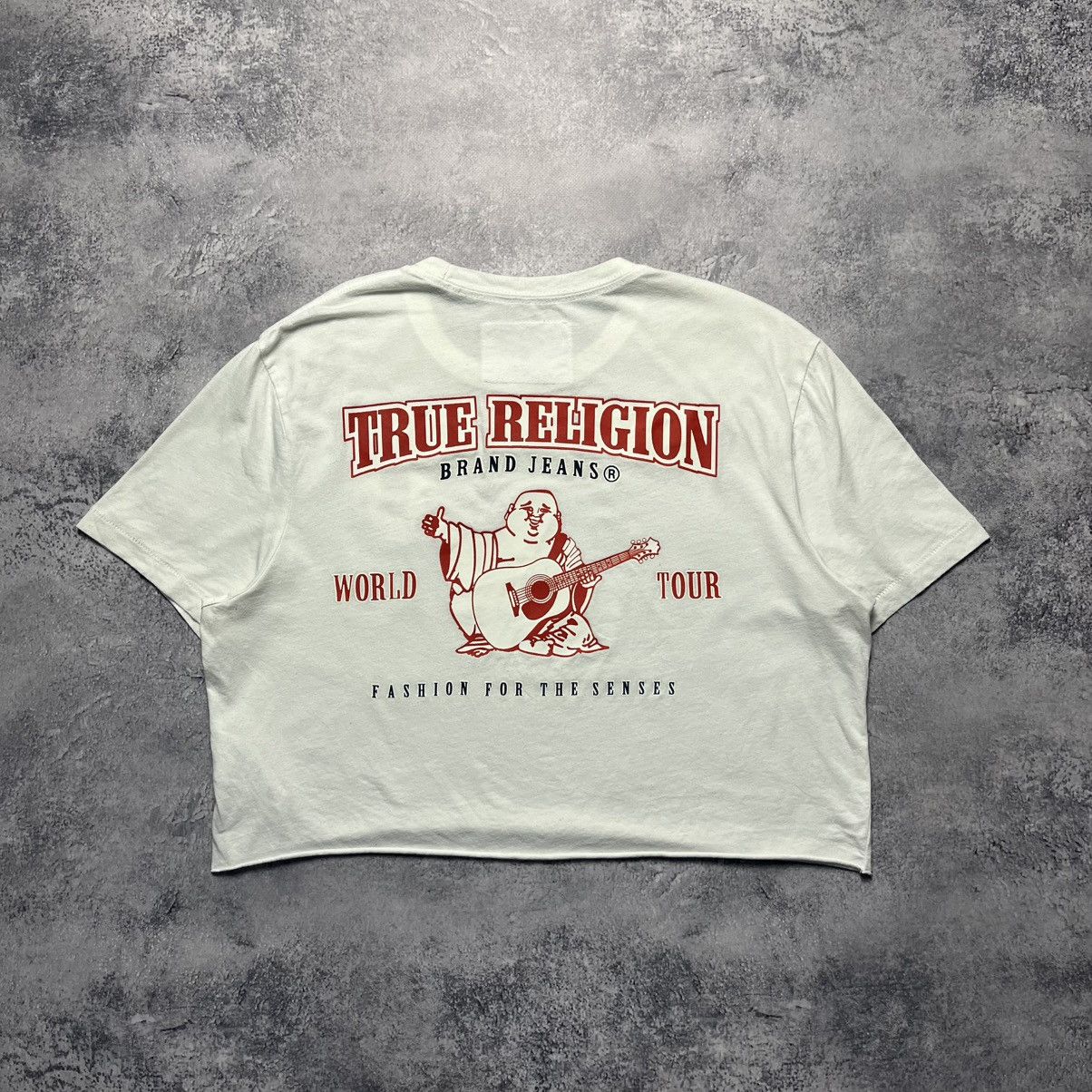 True Religion True Religion Crop Top Tee Streetwear Y2K Big Buddha Logo Size XS / US 0-2 / IT 36-38 - 10 Thumbnail