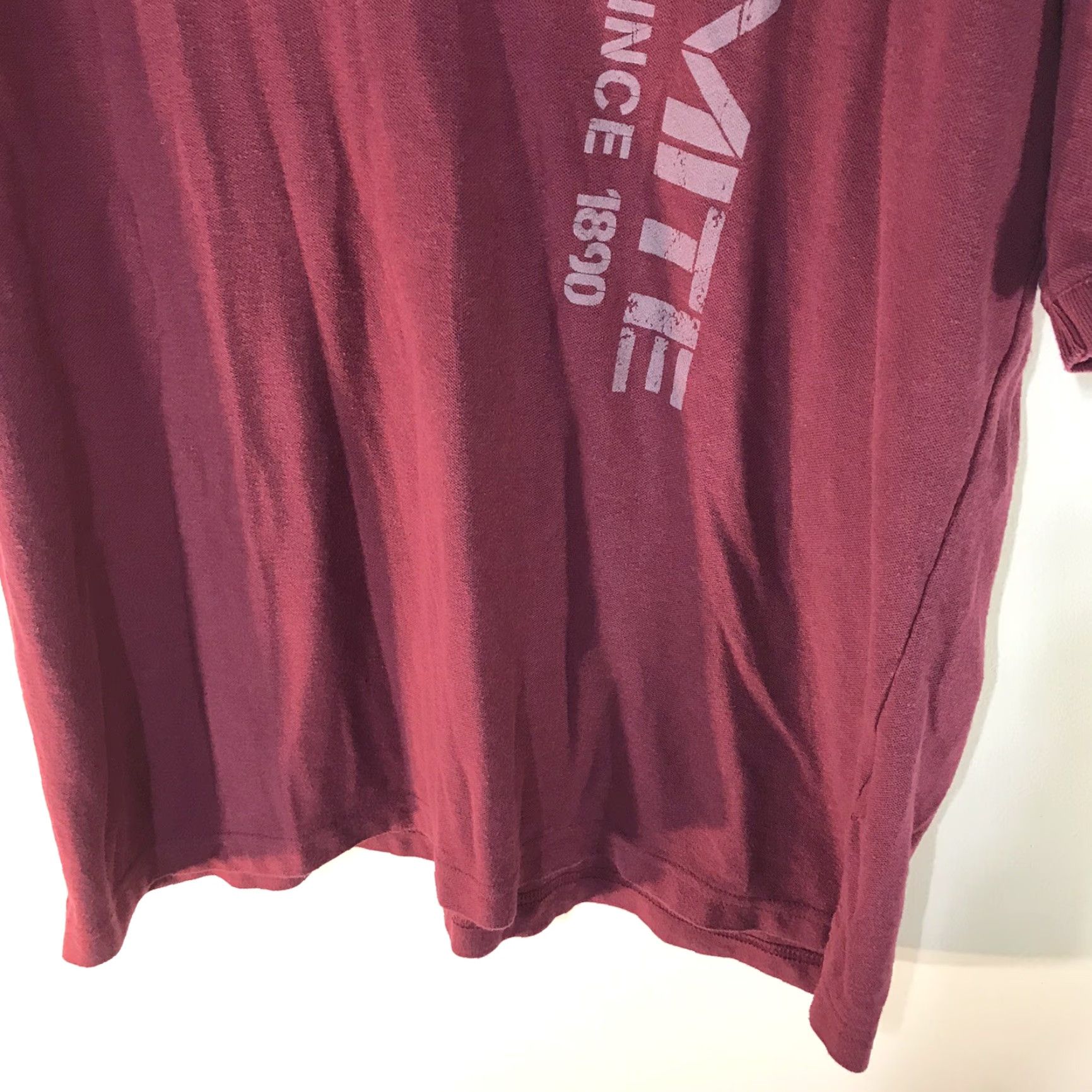 Vintage Camp David Polo Shirt Mens XL Burgandy Short Sleeve Button Knit Cotton Polyester Logo Vintage No Size US XL / EU 56 / 4 - 4 Thumbnail