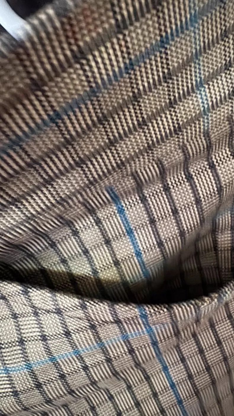 Alexander McQueen Alexander McQUEEN Casual pants, blue - green plaid pattern, Size US 28 / EU 44 - 2 Thumbnail