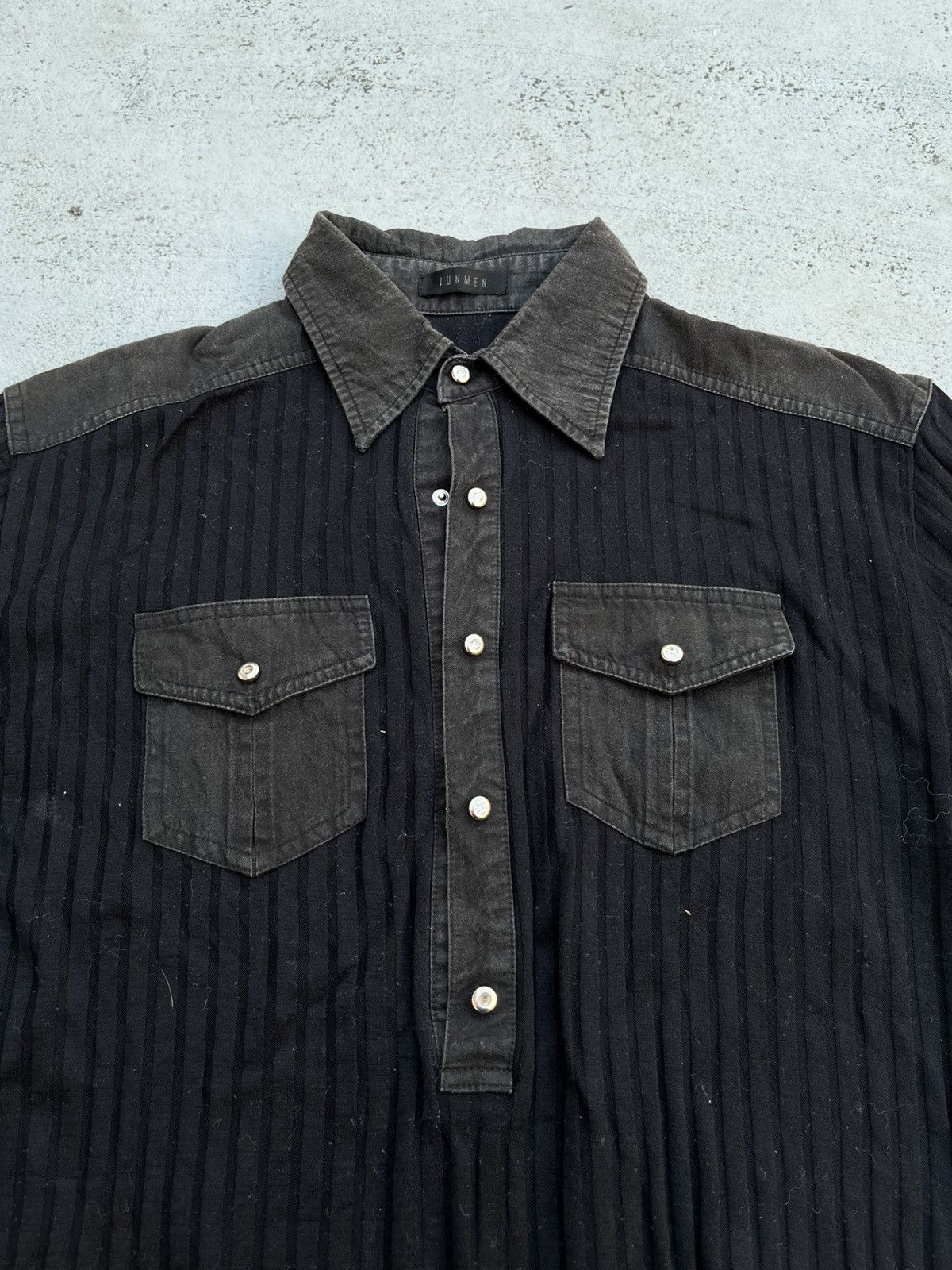JUNMAN GOTHIC BUTTON UPS TEE PUNK
