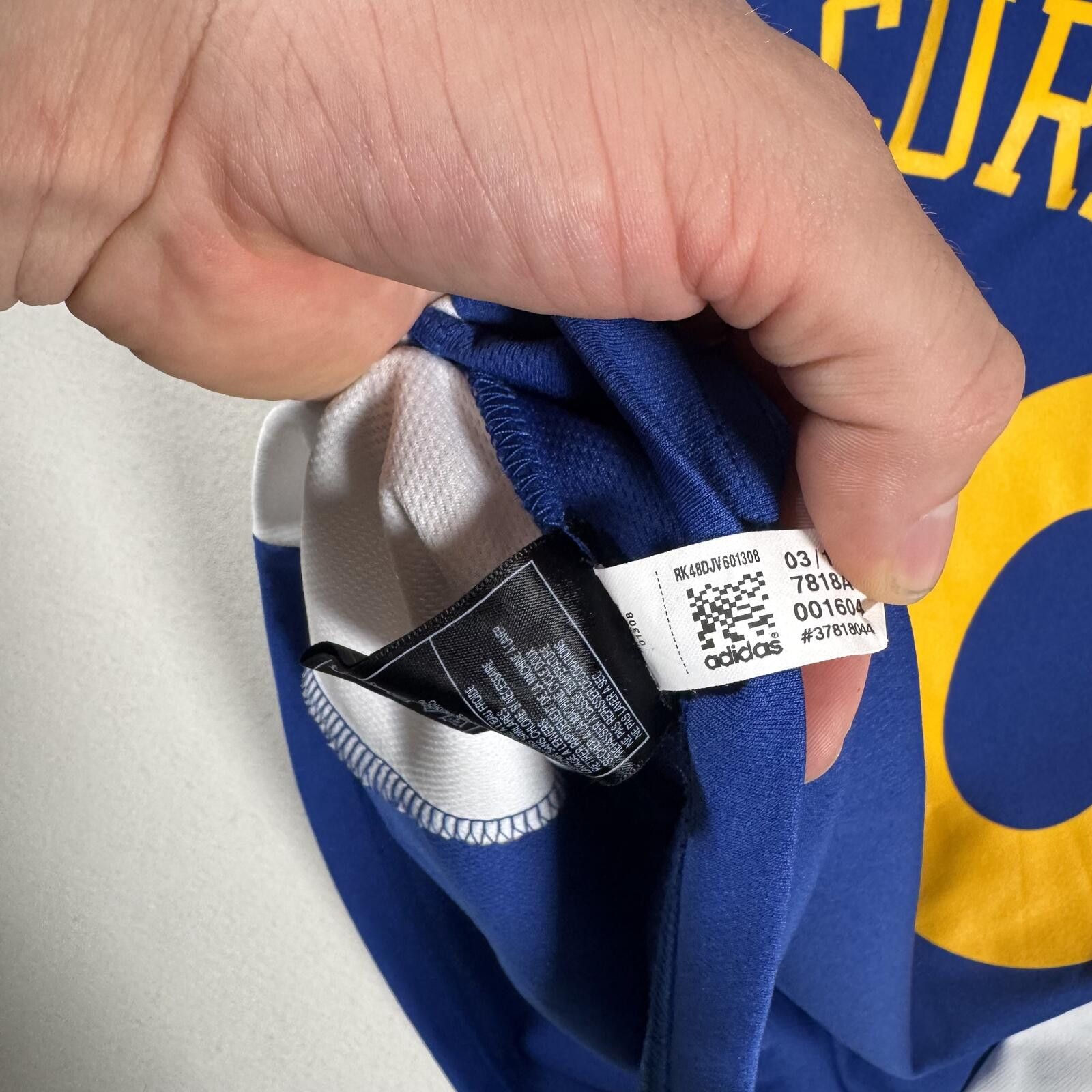 Adidas Golden State Warriors Steph Curry Adidas NBA Jersey Size US S / EU 44-46 / 1 - 2 Thumbnail