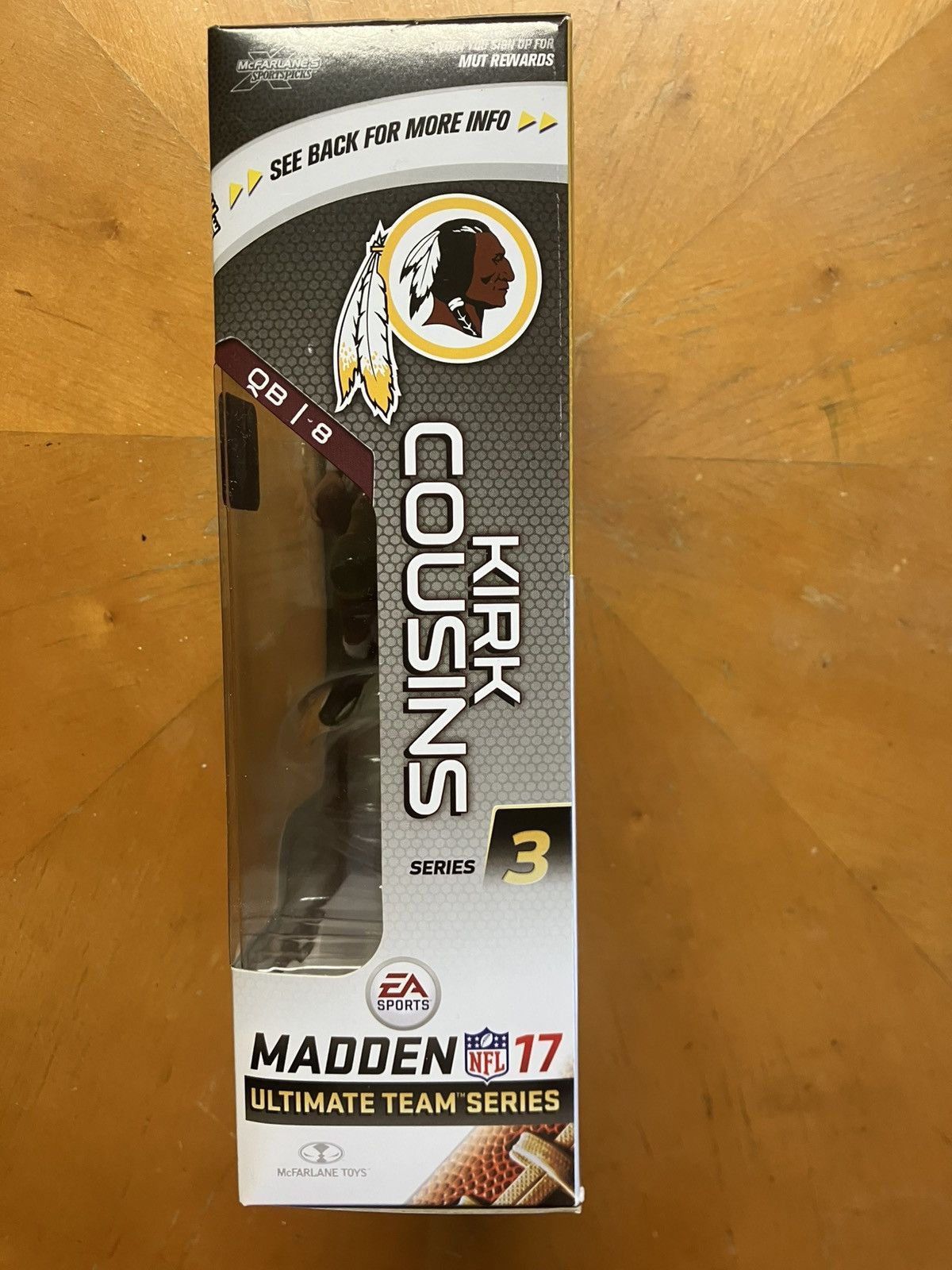 NFL McFarlane Madden 17 Kirk Cousins Red Jersey Chase Variant Size ONE SIZE - 4 Thumbnail