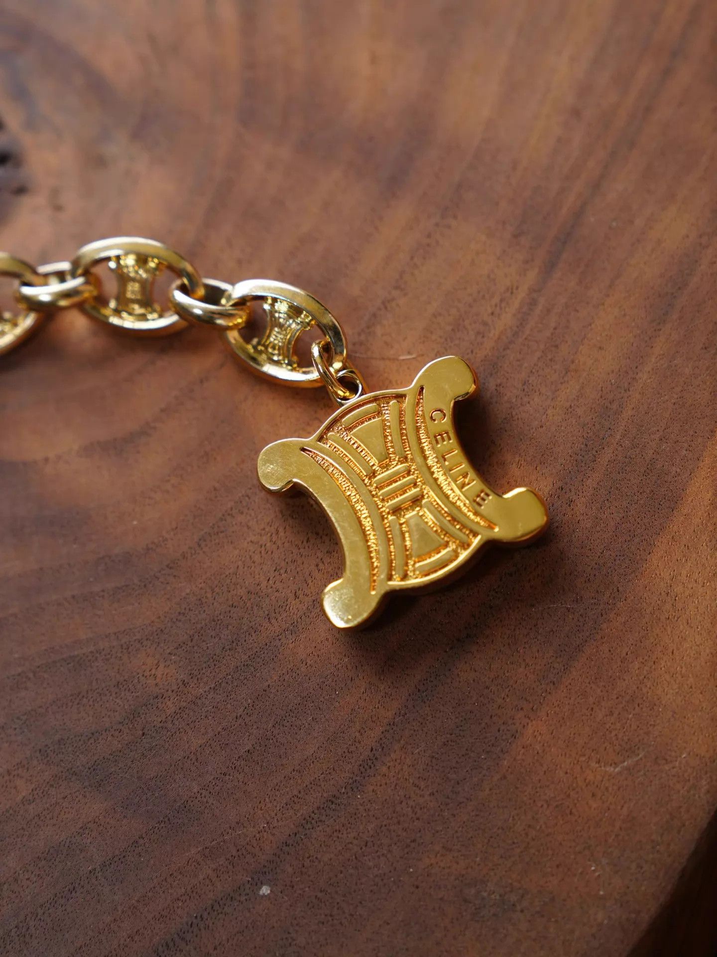 Celine Celine Vintage Gold Big Bone Multi-Wear Waist/Necklace Size ONE SIZE - 5 Thumbnail