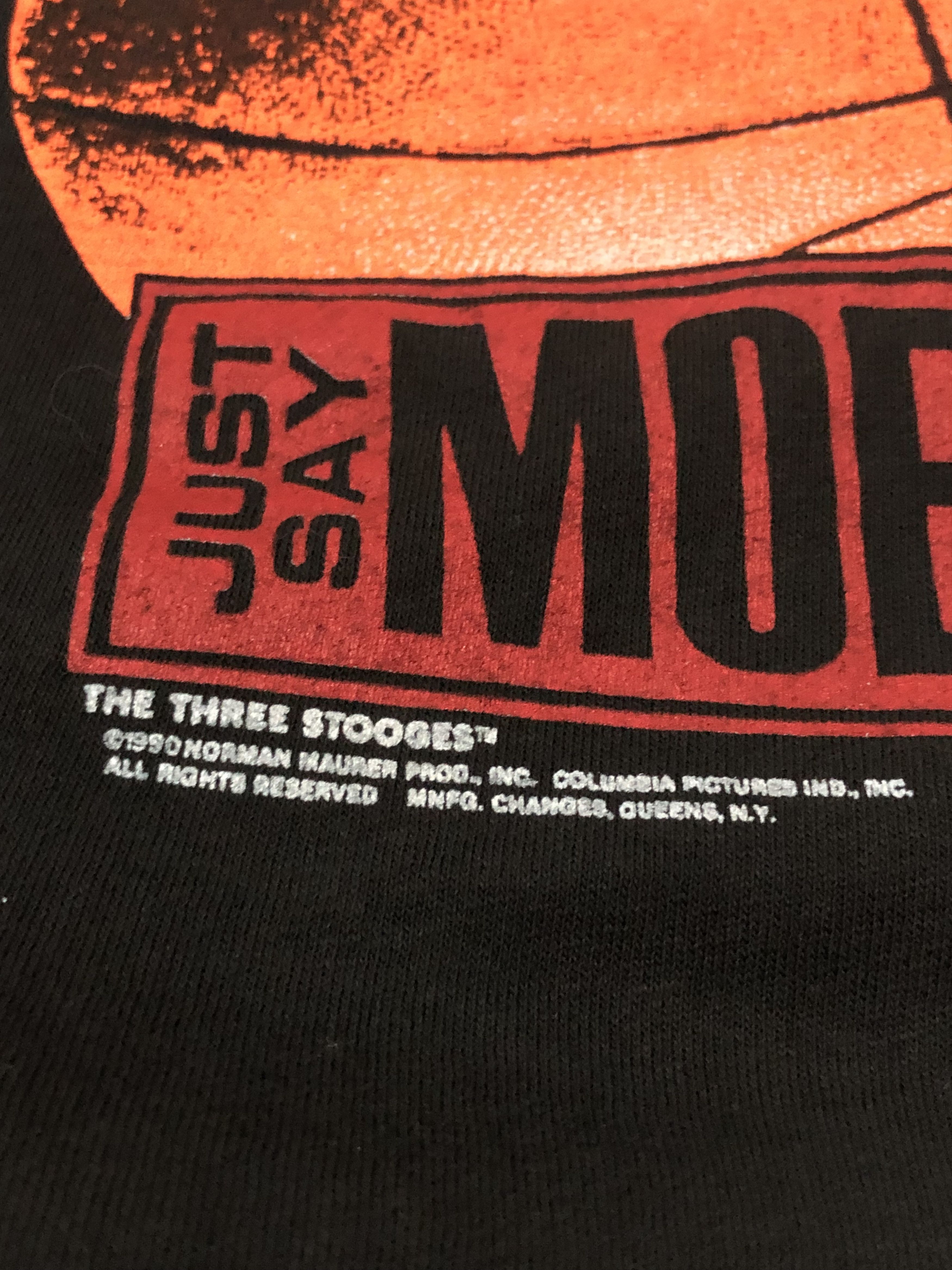 Vintage Vintage 90s The Three Stooges Moe Knows Hoops Size US L / EU 52-54 / 3 - 4 Thumbnail