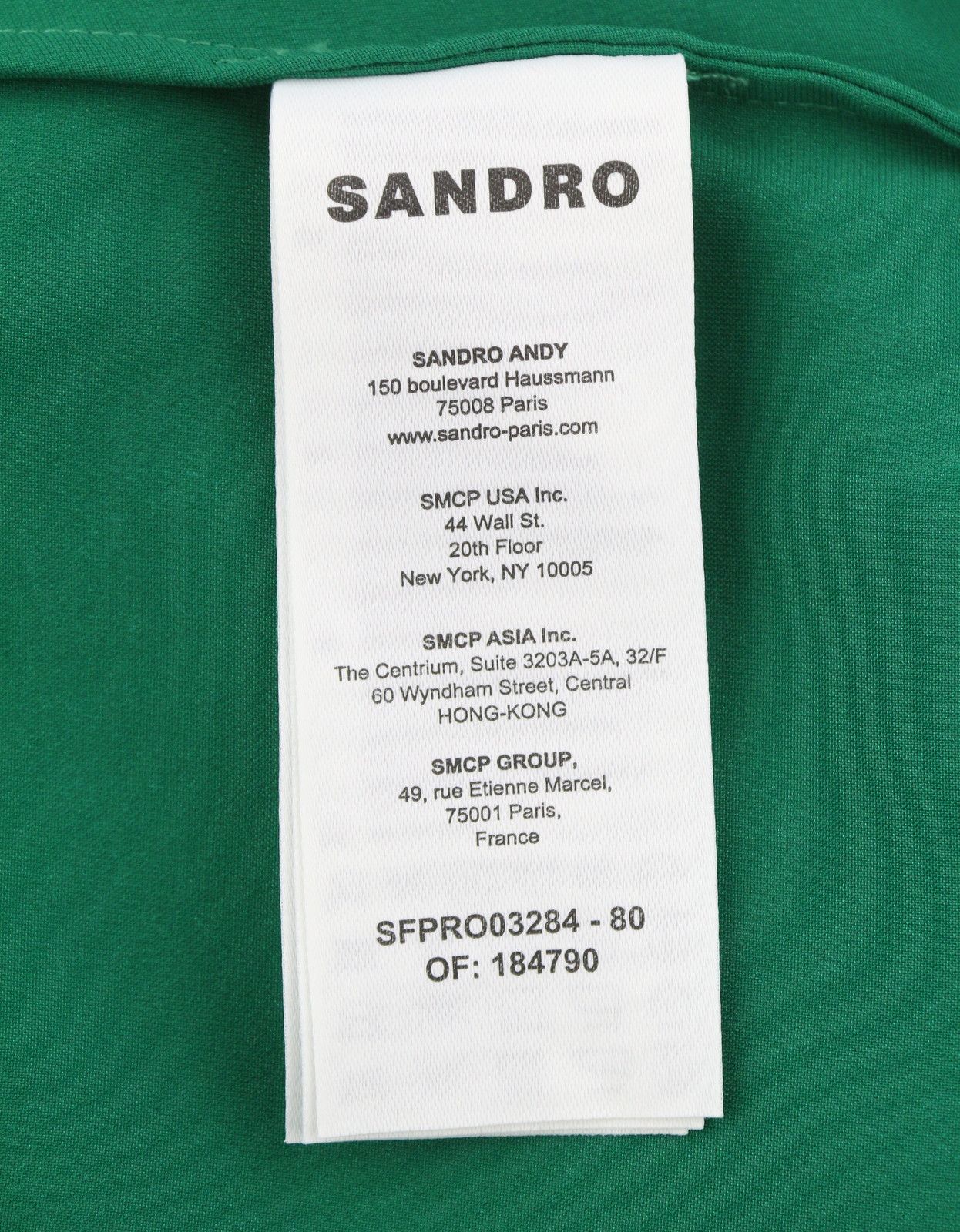 Sandro 36 S Green Ruffled Satin Effect Wrap Long Sleeve 88497 Size S / US 4 / IT 40 - 11 Thumbnail