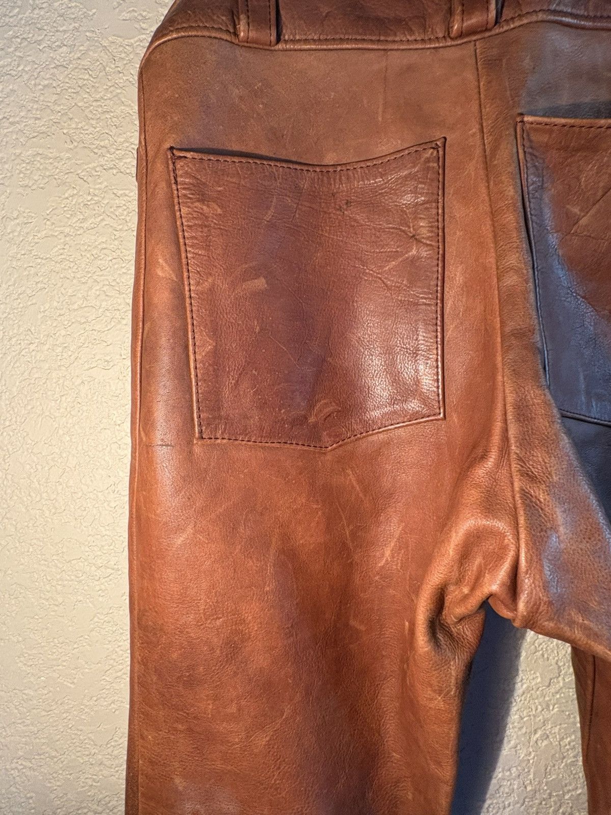 Other Handmade Leather Pants – Men’s Bootcut – Soft Deerskin? –90s Size US 32 / EU 48 - 7 Thumbnail