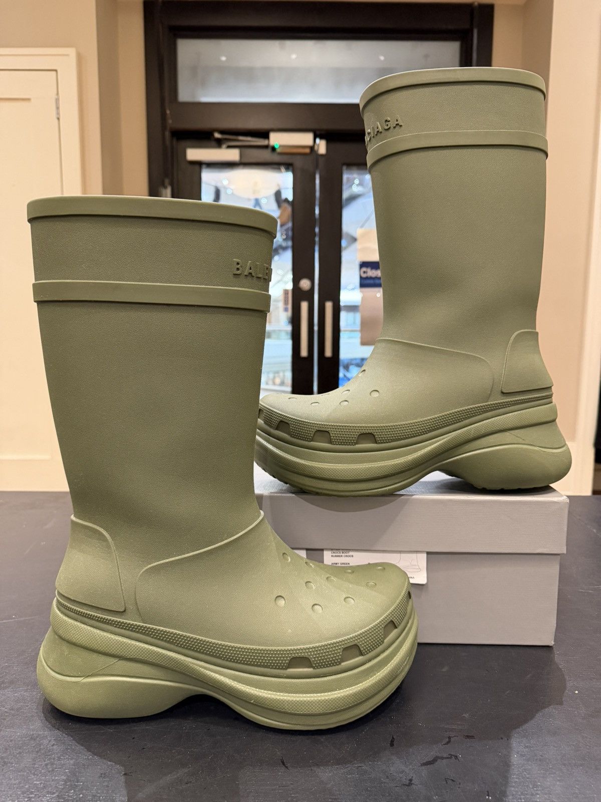 Balenciaga Crocs カニエウェスト Balenciaga × Crocs Balenciaga x Crocs KANYE Boots | Grailed