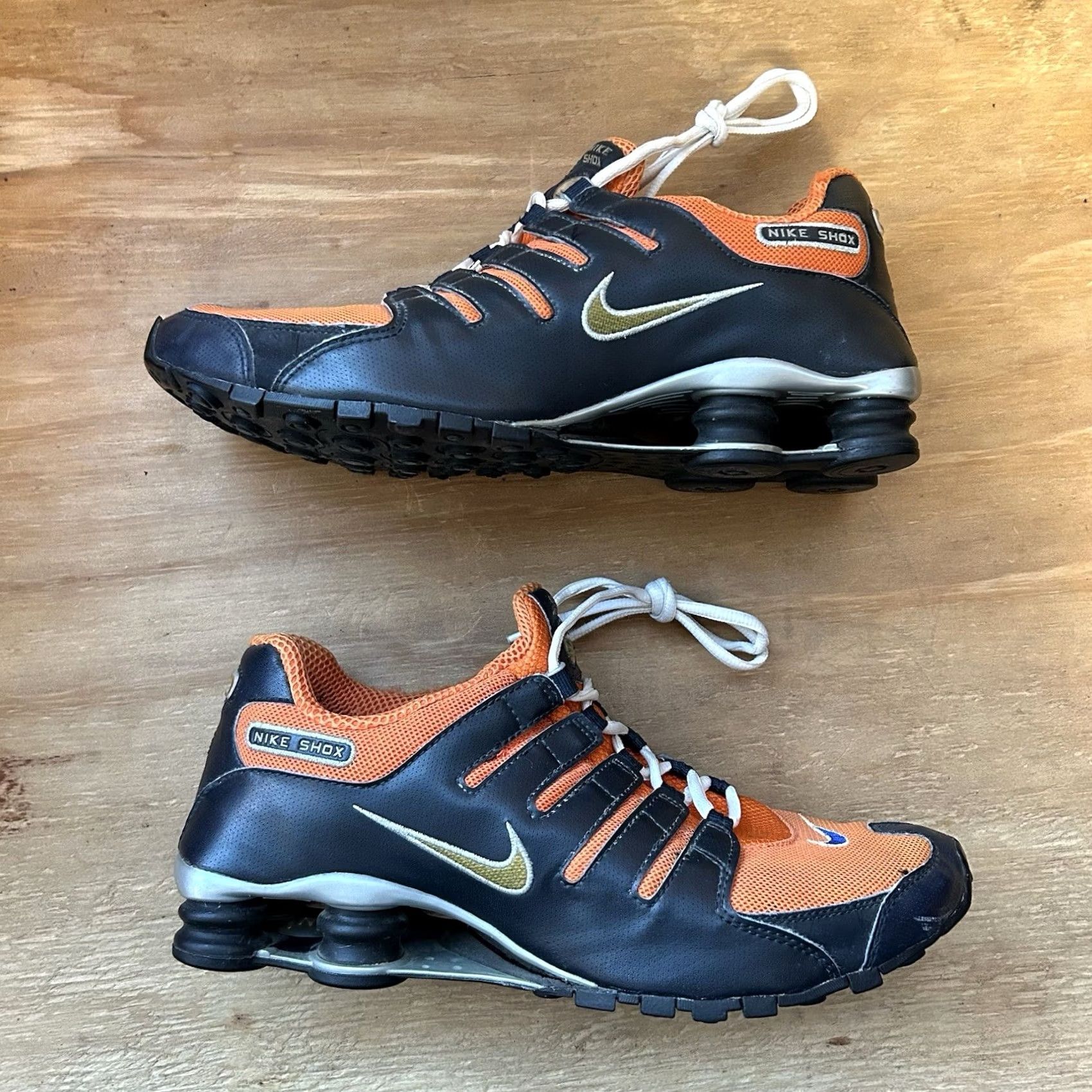 Nike VINTAGE Nike Shox NZ 313428-471 Sample 10.5 Syracuse 2007 Nike Shox Sneaker Mens Gray Size US 10 / EU 43 - 4 Thumbnail