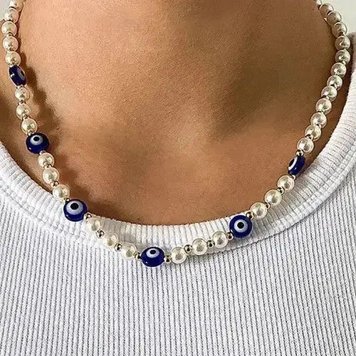 Jewelry Streetwear Pearl Necklace Jewerly y2k Size ONE SIZE - 3 Thumbnail