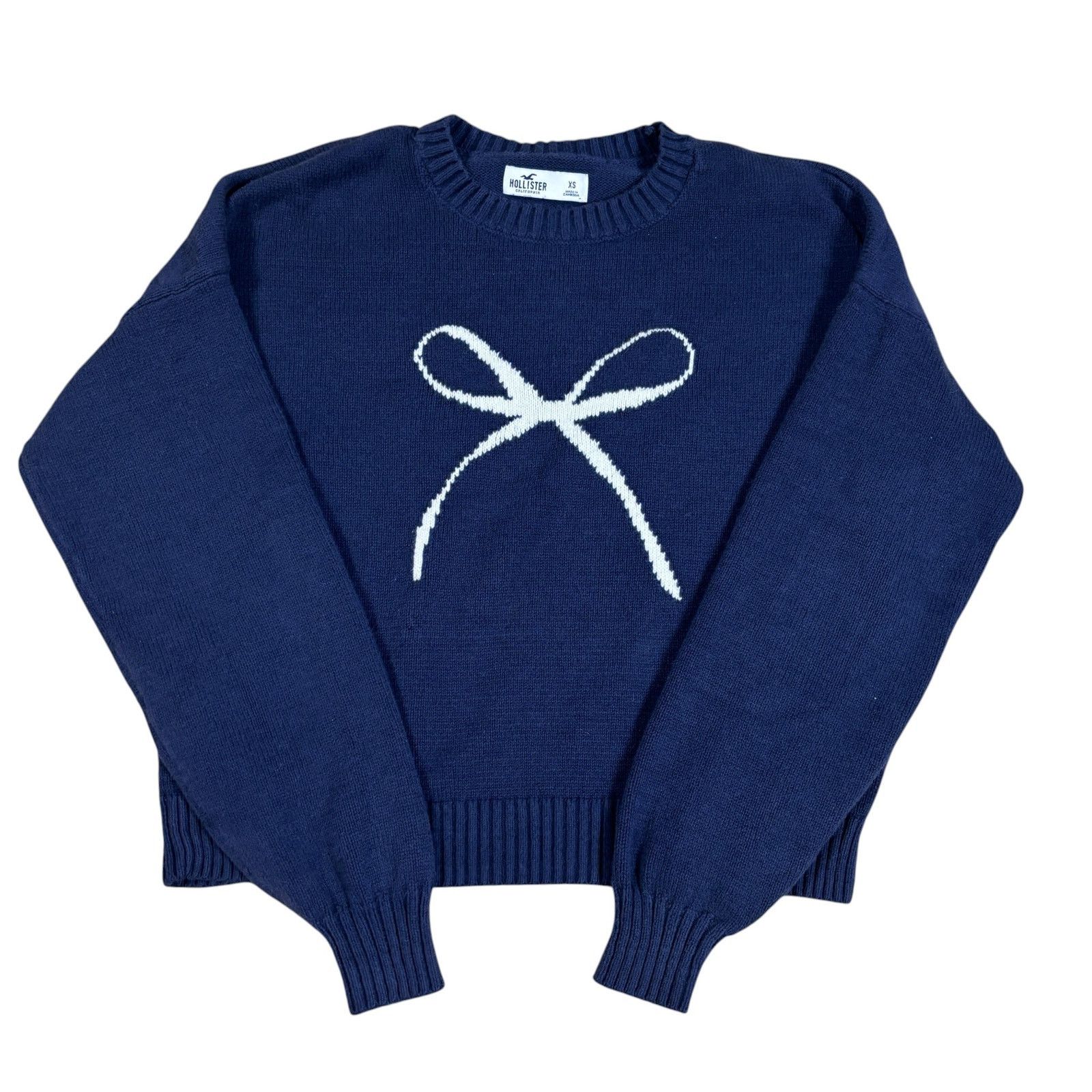 Hollister y2k style hollister bow knit crewneck XS prisana bay style Size XS / US 0-2 / IT 36-38 - 1 Thumbnail