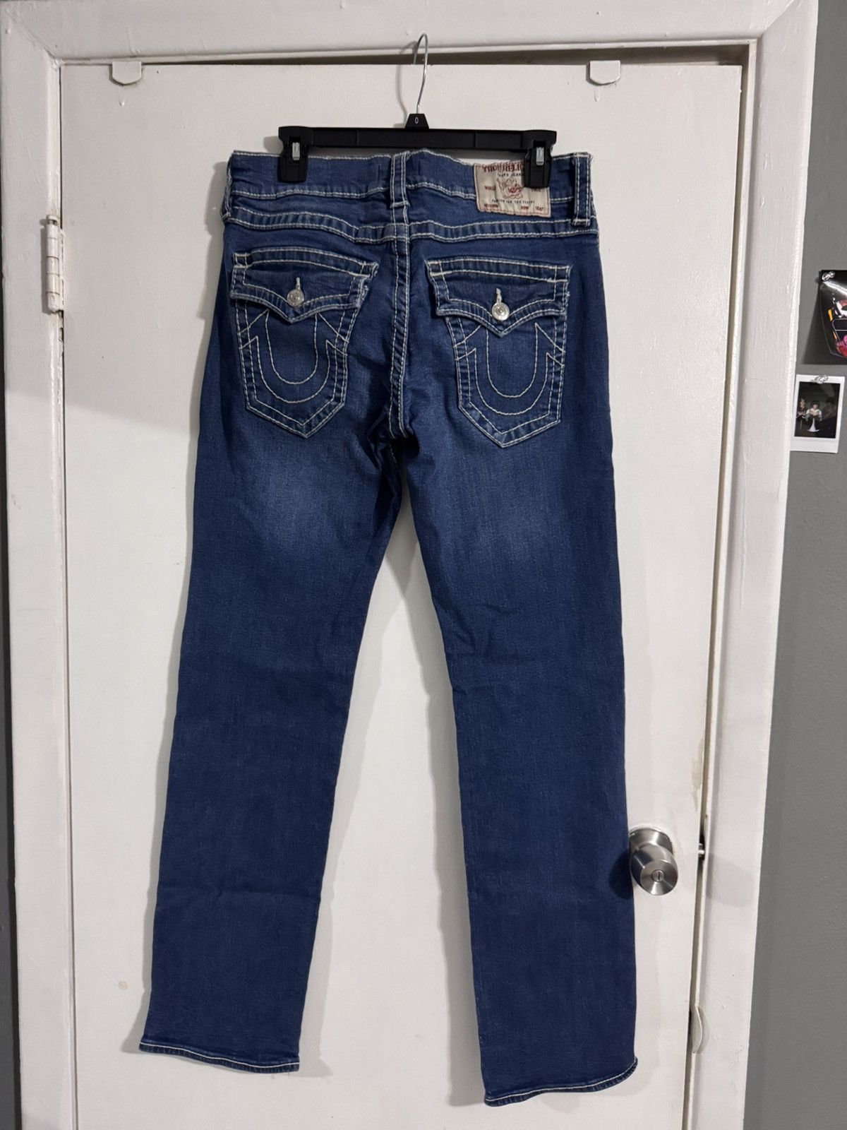 True Religion True Religion Blue Ricky Thick Stiching Jeans Size US 31 - 1 Thumbnail