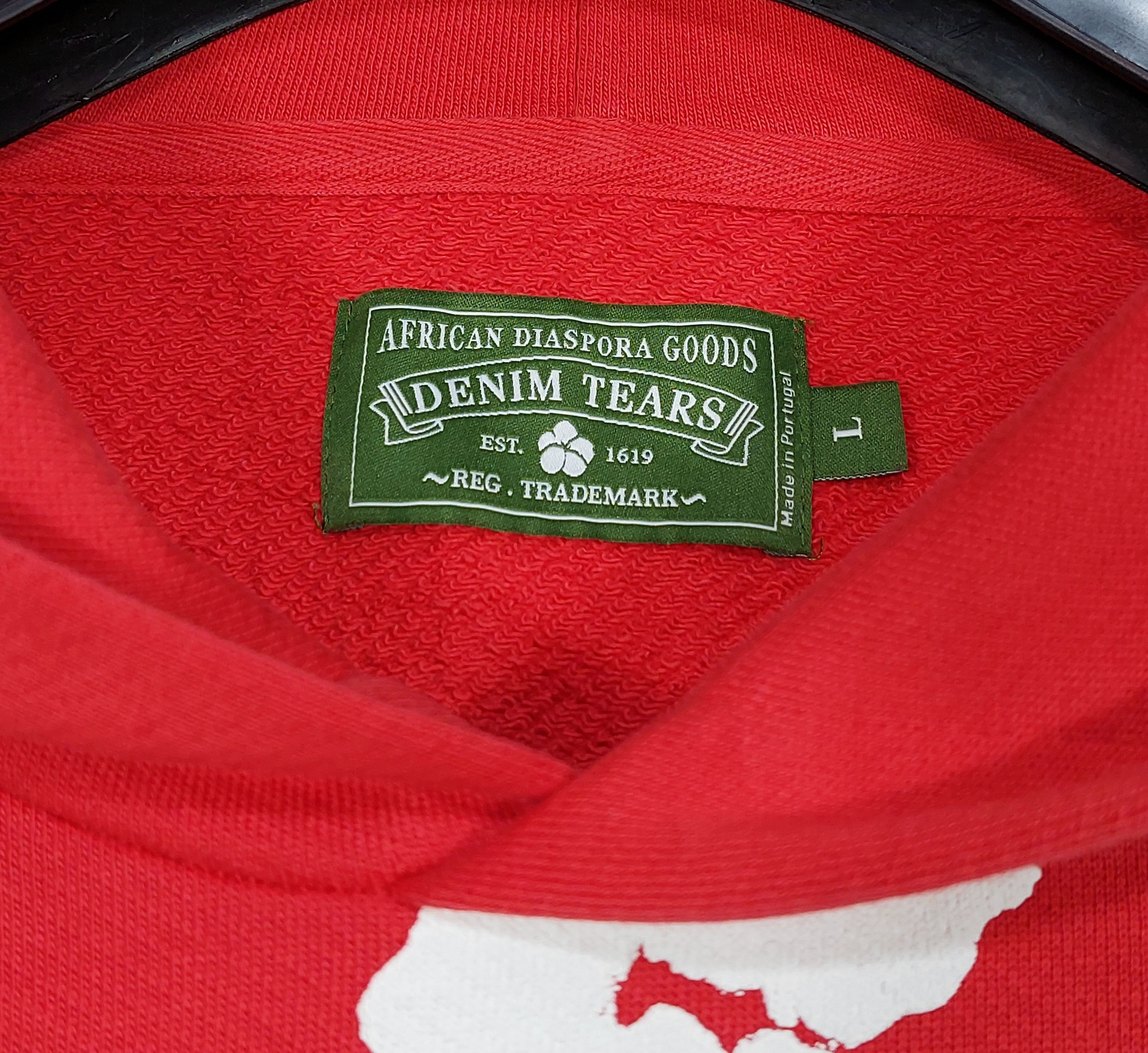 DENIM TEARS the cotton wreath hoodie - red L Size US L / EU 52-54 / 3 - 3 Thumbnail