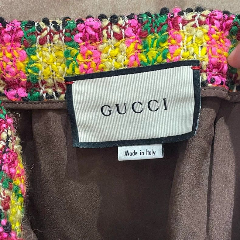 Gucci Gucci Colorful striped tweed half-length skirt 2505-Nextarr Size 25" / US 0 / IT 36 - 4 Thumbnail
