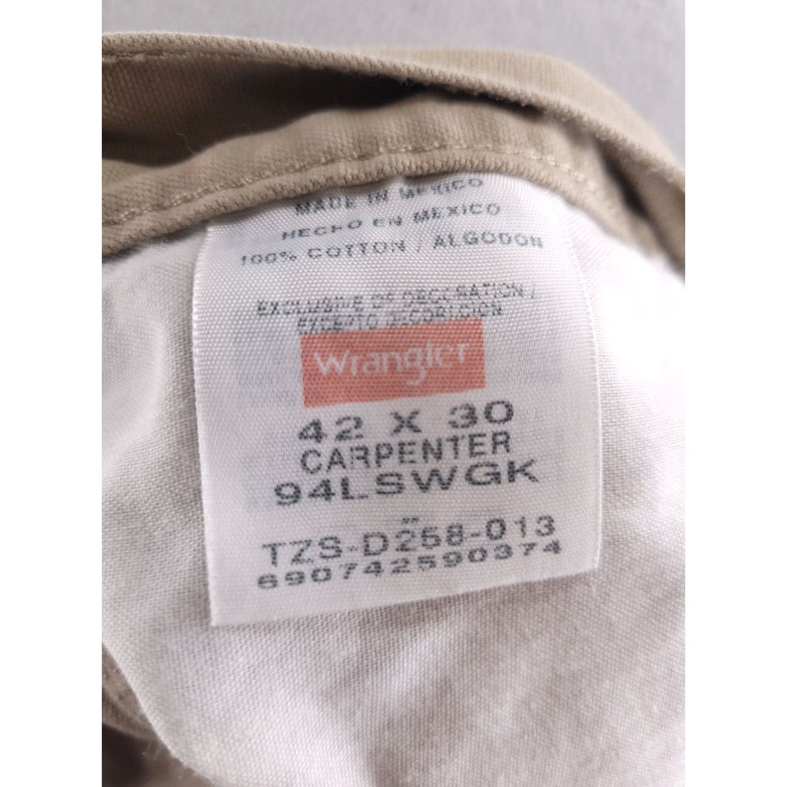 Wrangler Wrangler Pants Mens 42x31 Canvas Cargo Cotton Work Beige Brown Tan Canvas Cargo Wrangler Pants Mens 42x31 Beige Size US 42 / EU 58 - 6 Thumbnail
