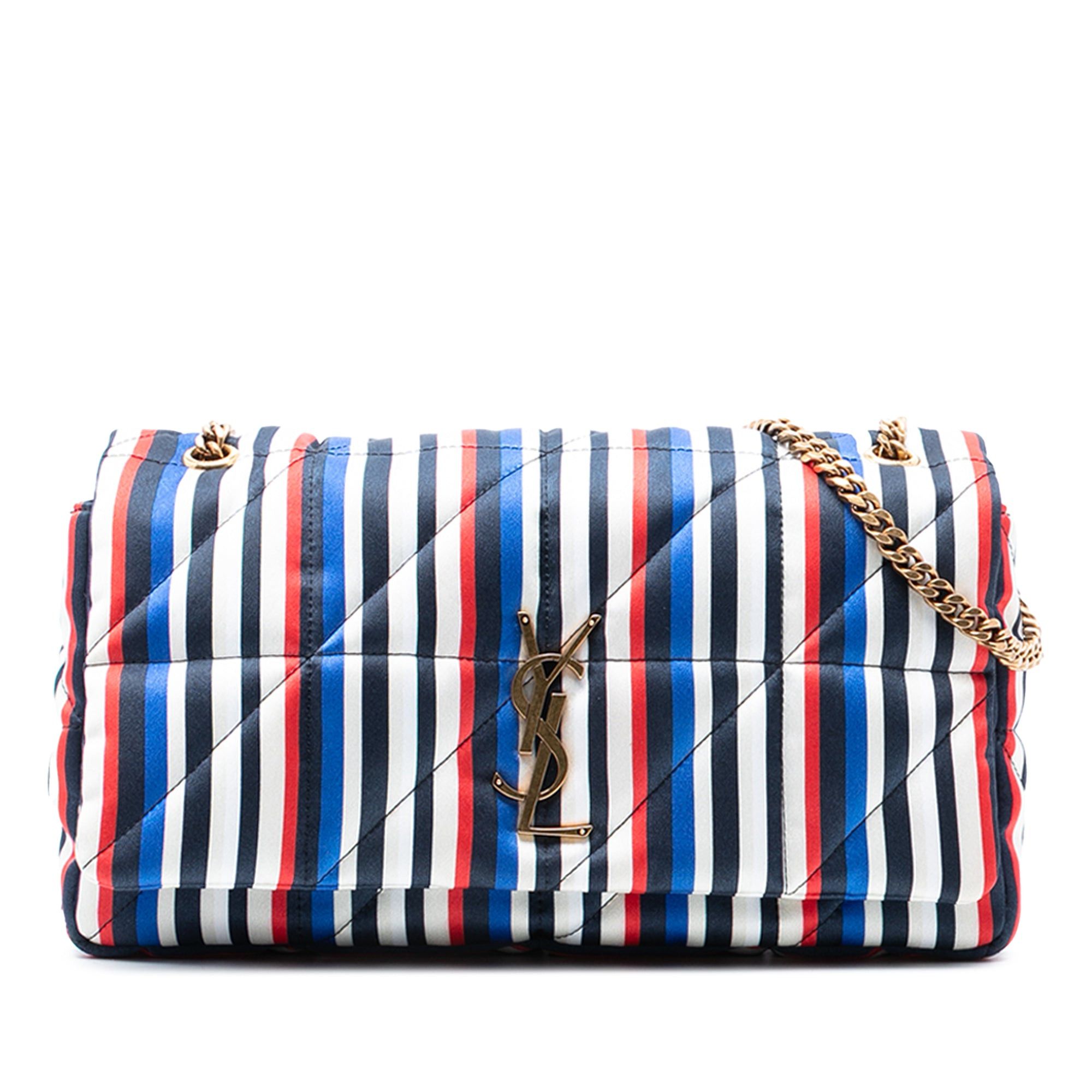 Saint Laurent Paris Medium Quilted Silk Carre Patchwork Jamie Shoulder Bag Size ONE SIZE - 1 Thumbnail