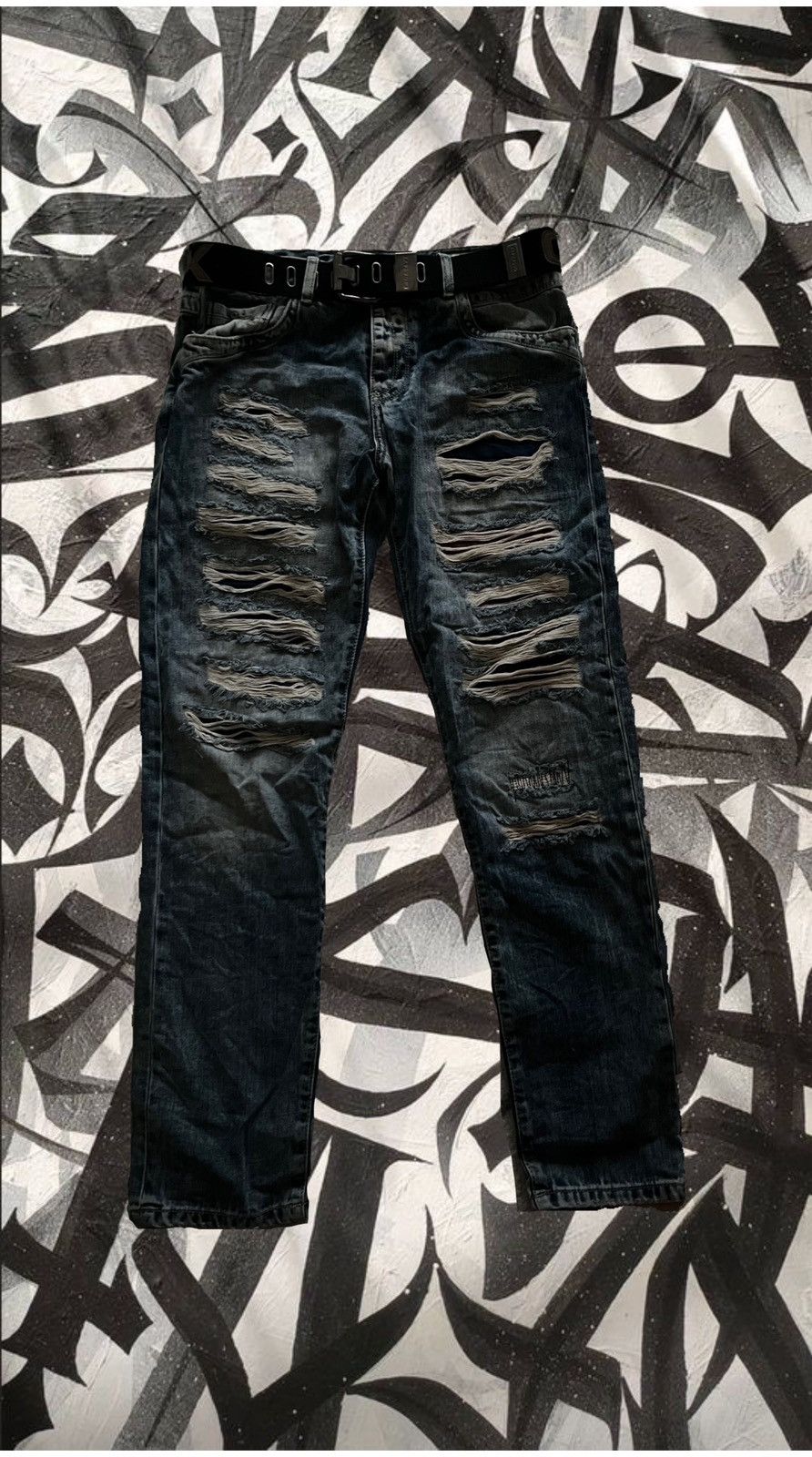 Japanese Brand Cipo & Baxx denim with belt Size US 32 / EU 48 - 1 Thumbnail