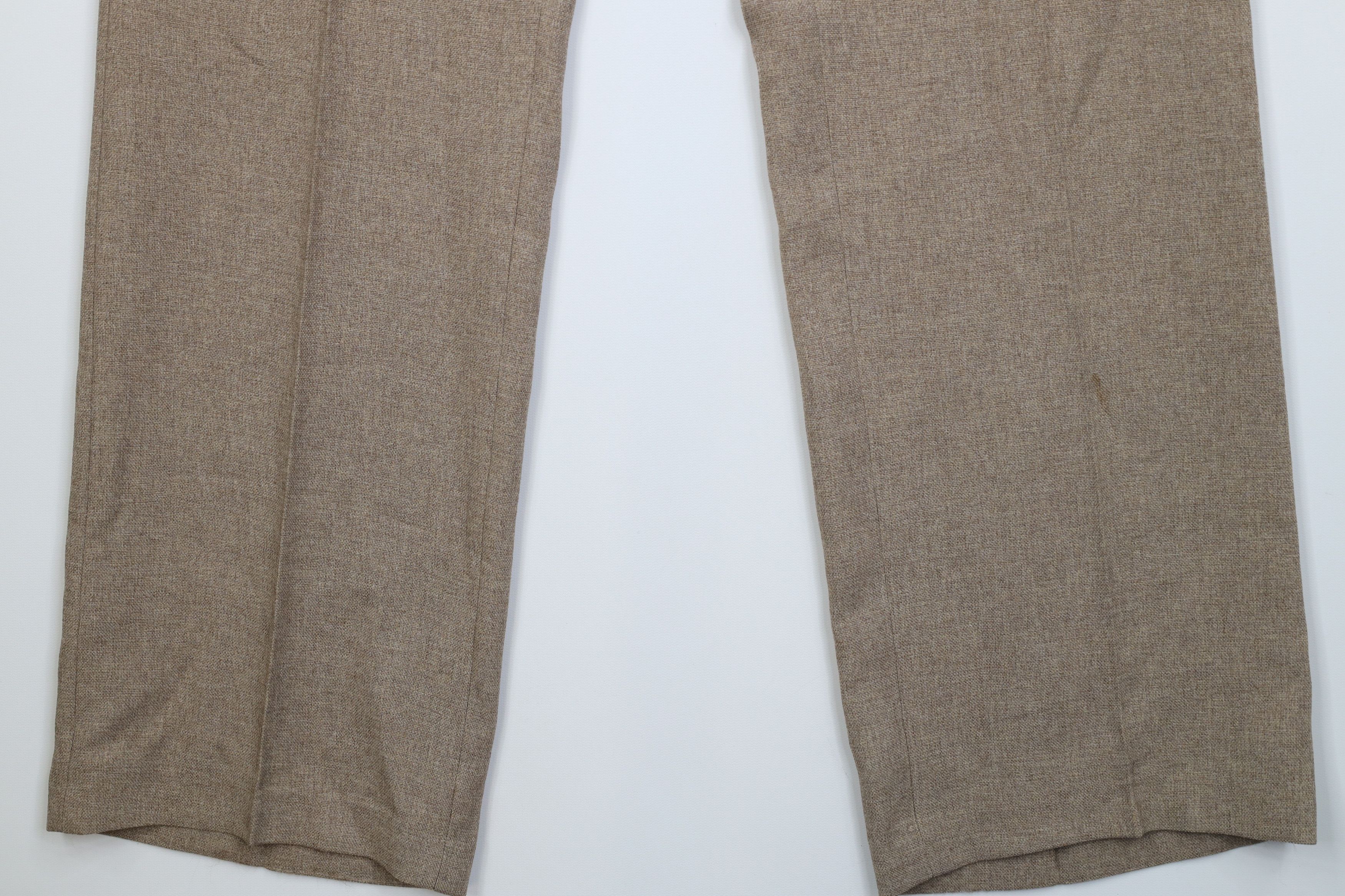 Levi's Vintage 70s Levis Wide Leg Chino Pants Heather Brown USA Size US 30 / EU 46 - 4 Thumbnail