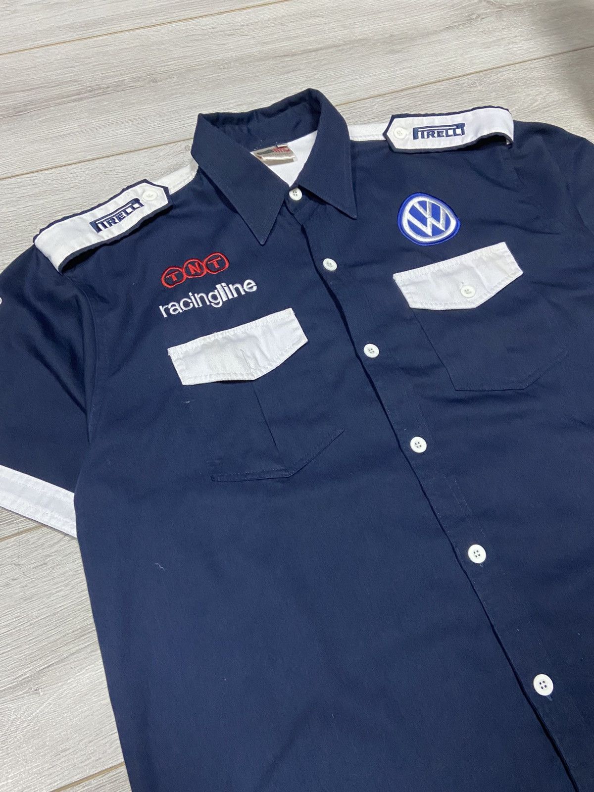 Vintage Volkswagen shirt buttons vintage big embroidered logo Y2K Size US XXL / EU 58 / 5 - 9 Thumbnail