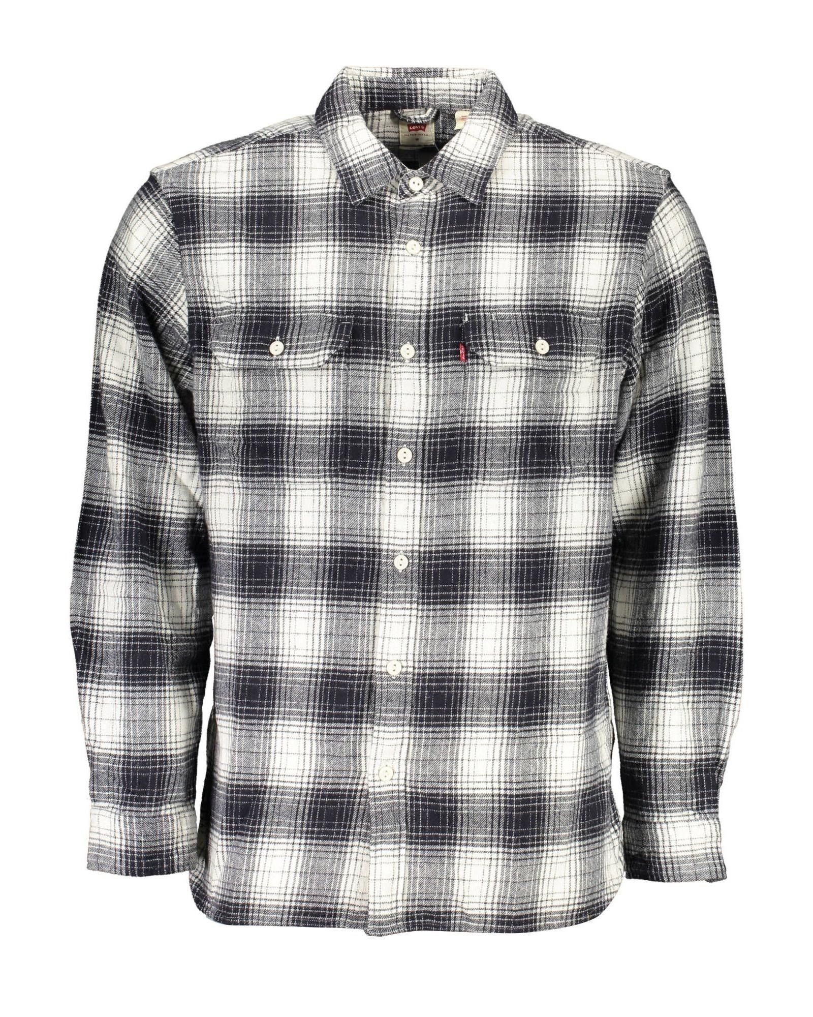 image of Levis Long Sleeve Cotton Shirt in Black, Men's (Size Large)